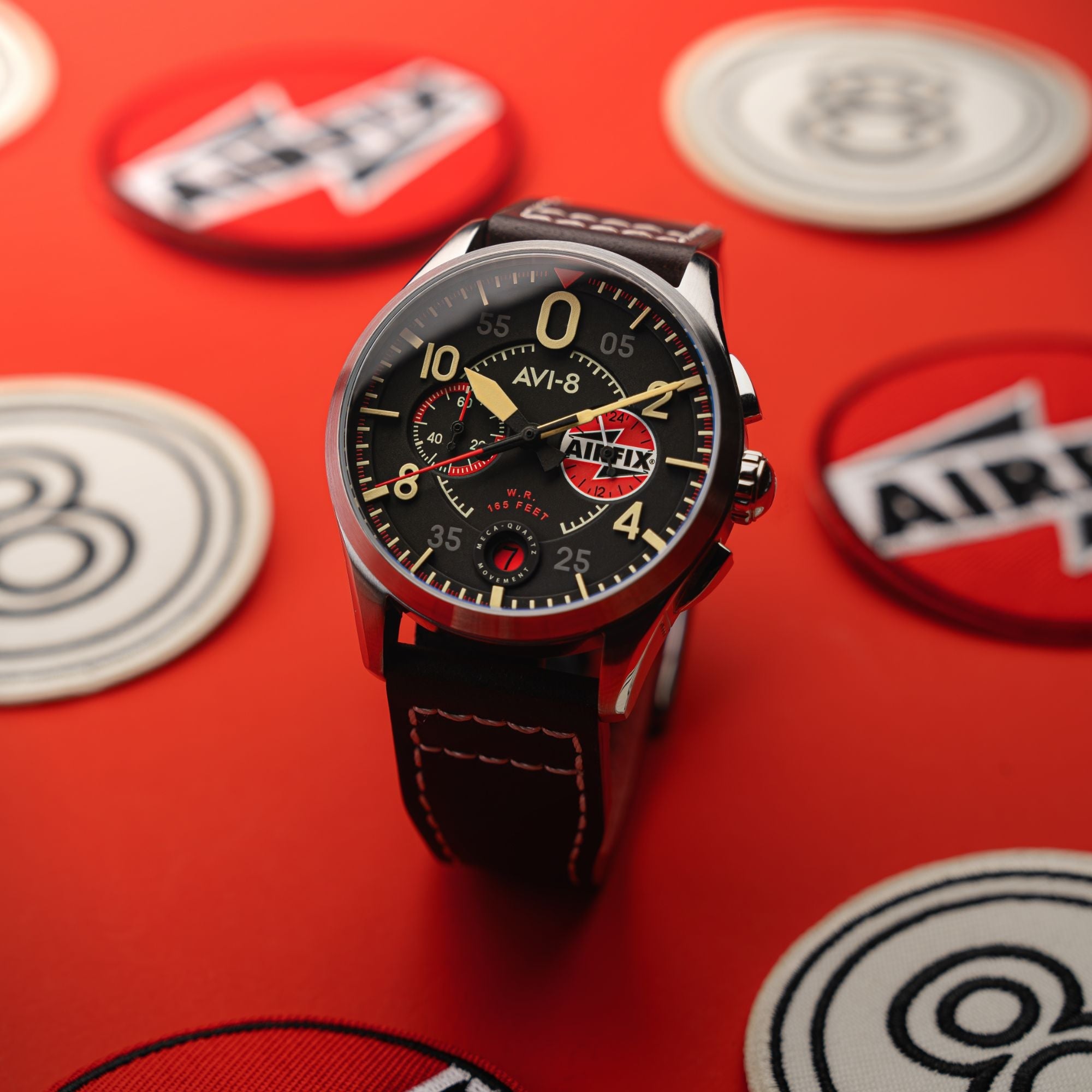 AVI-8 Lock Chronograph Airfix Edition Raven Black