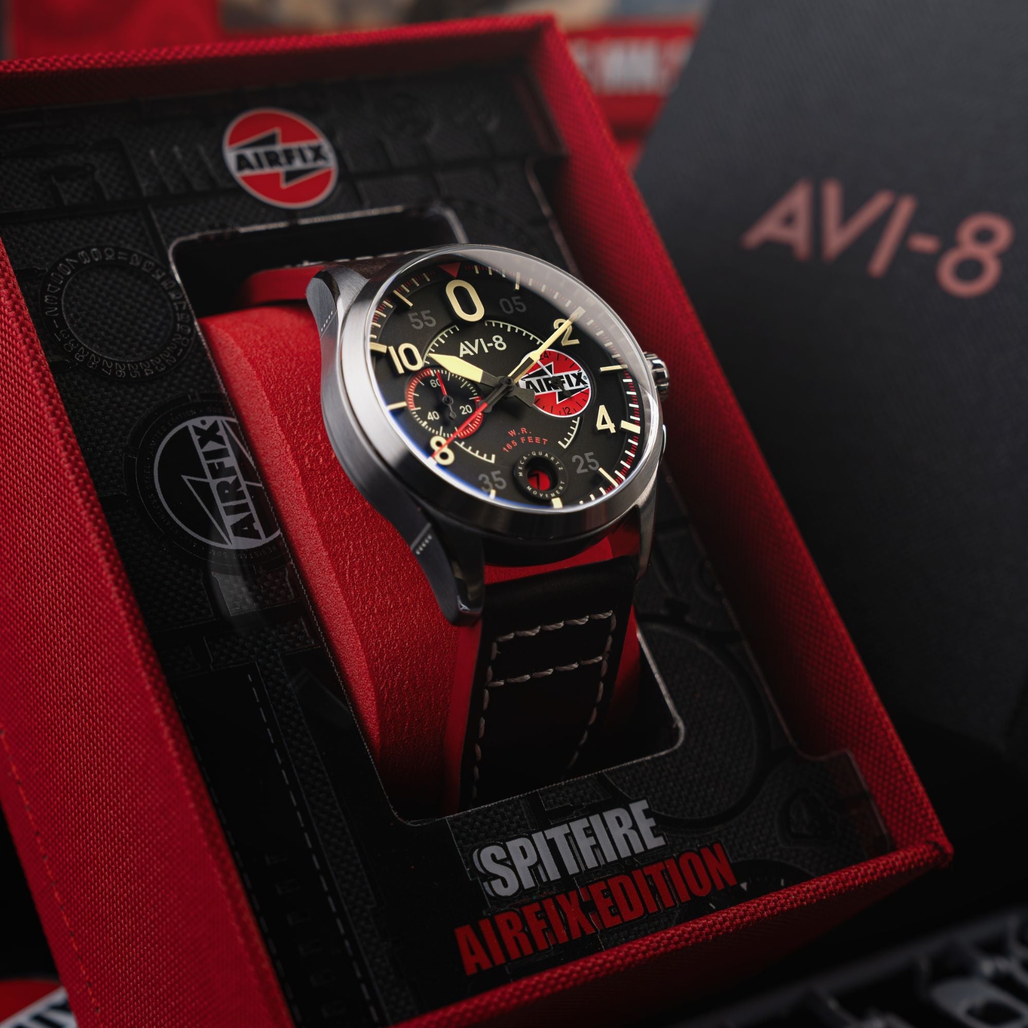 AVI-8 Lock Chronograph Airfix Edition Raven Black