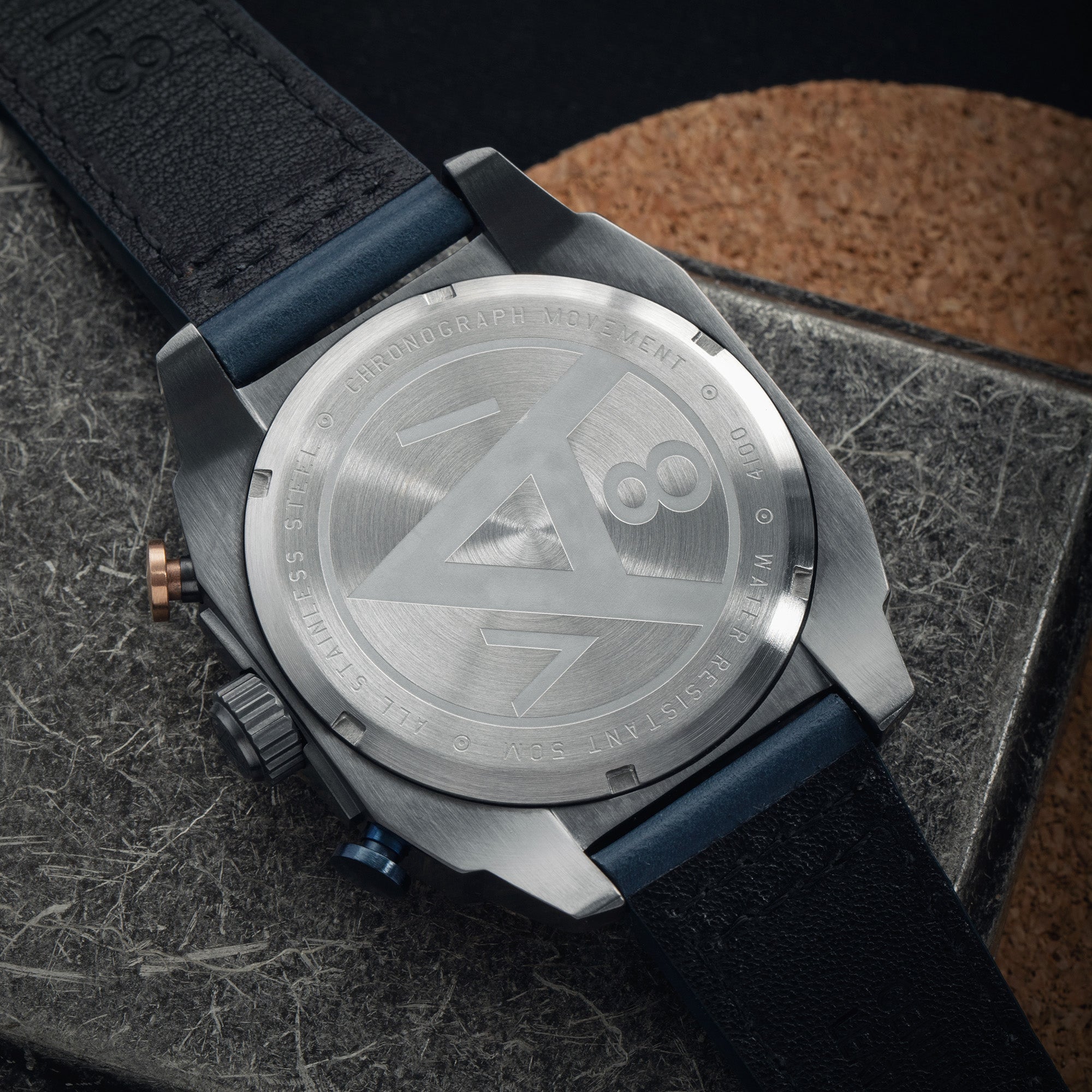 AVI-8 Hawker Hunter Atlas Dual Time Chronograph Charcoal Grey Av 4100 07