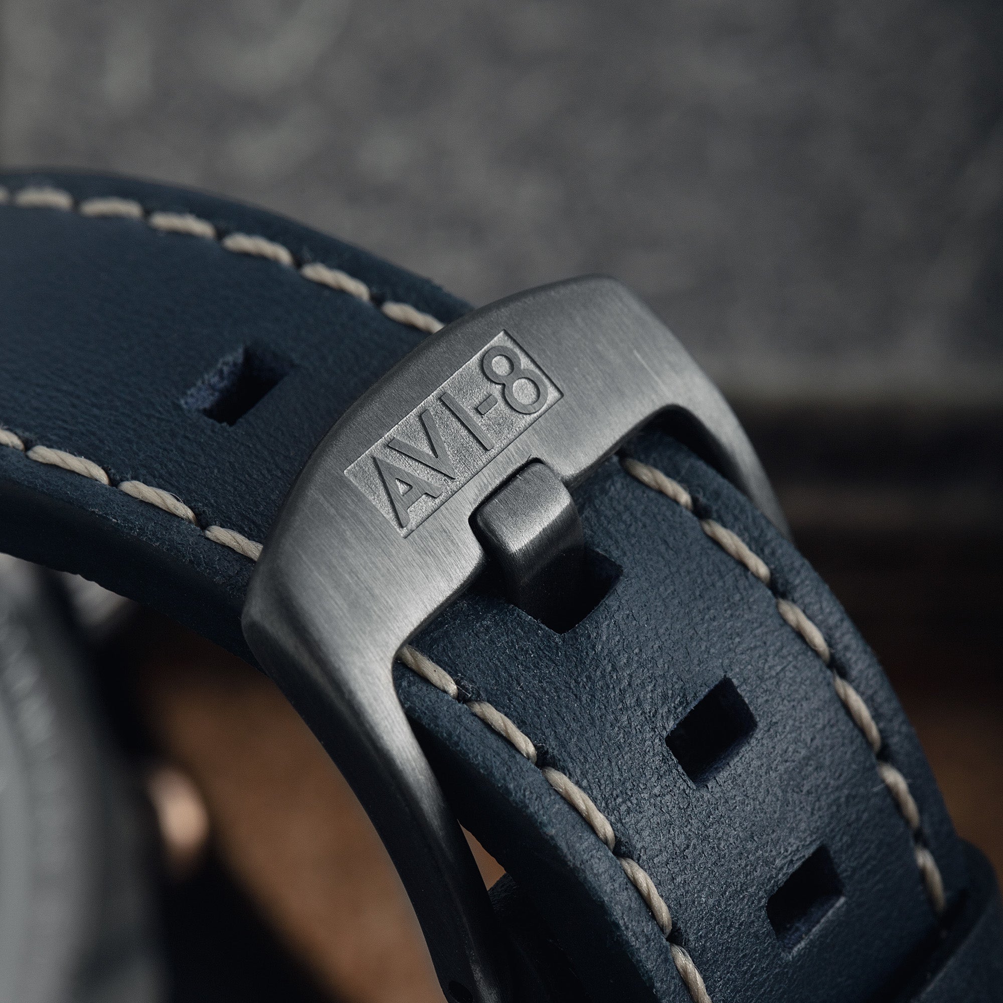 AVI-8 Hawker Hunter Atlas Dual Time Chronograph Charcoal Grey Av 4100 07