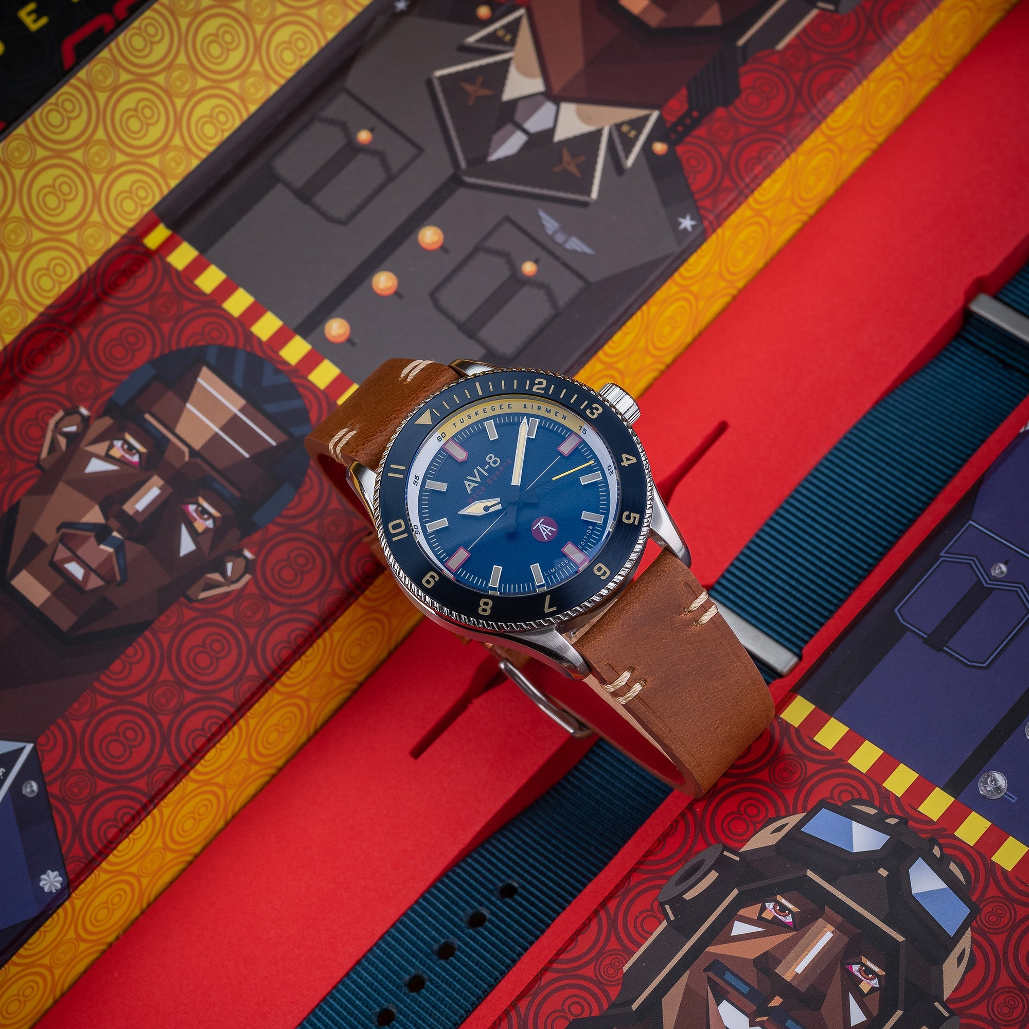 AVI-8 Tuskegee Airmen Meca-Quartz Limited Edition Lucera