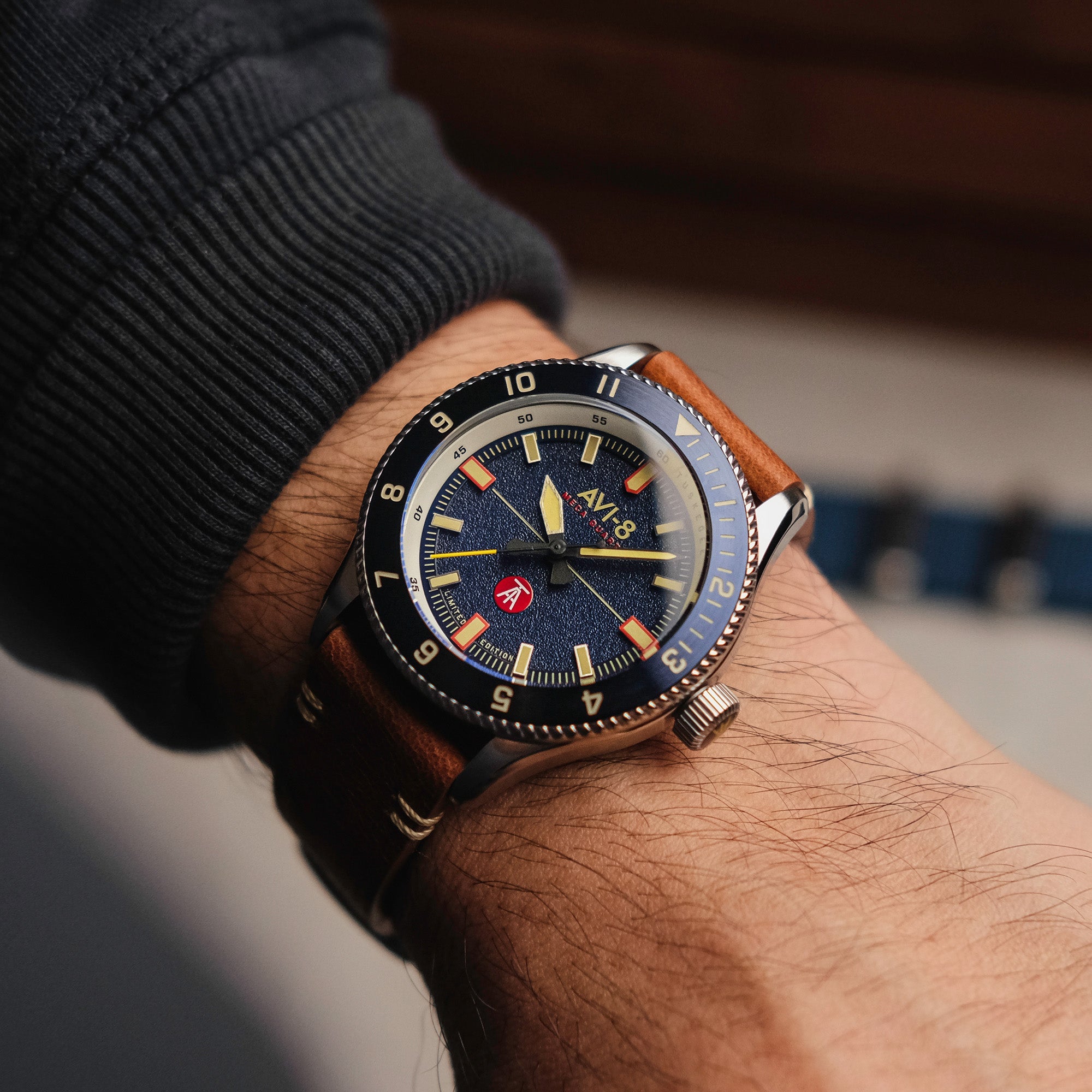 AVI-8 Tuskegee Airmen Meca-Quartz Limited Edition Lucera