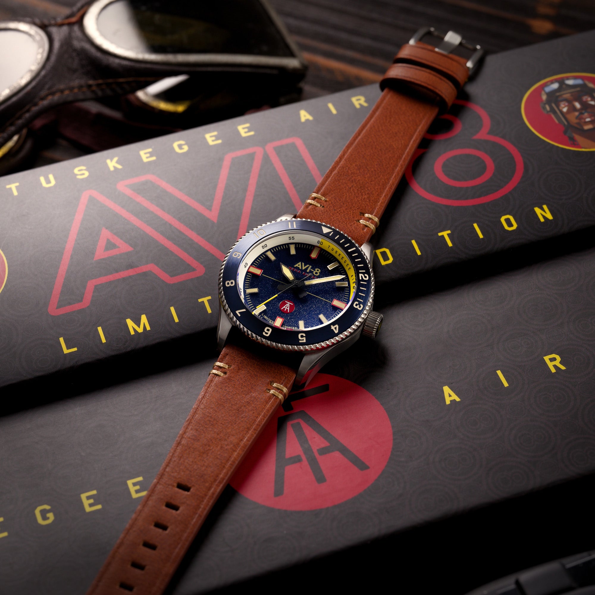 AVI-8 Tuskegee Airmen Meca-Quartz Limited Edition Lucera