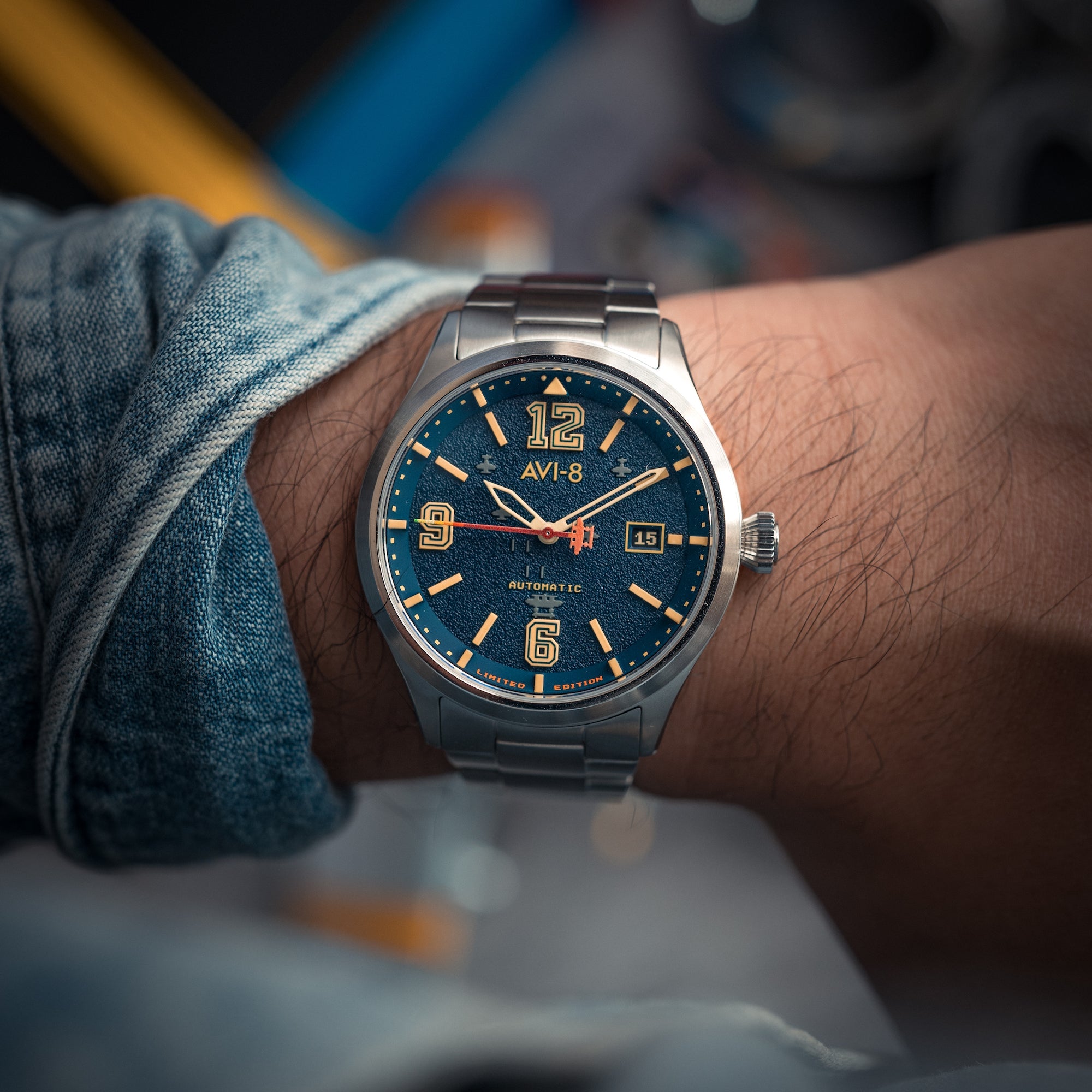 AVI-8 Flyboy Capcom 1942 Automatic Blue Ace Av 4104 11