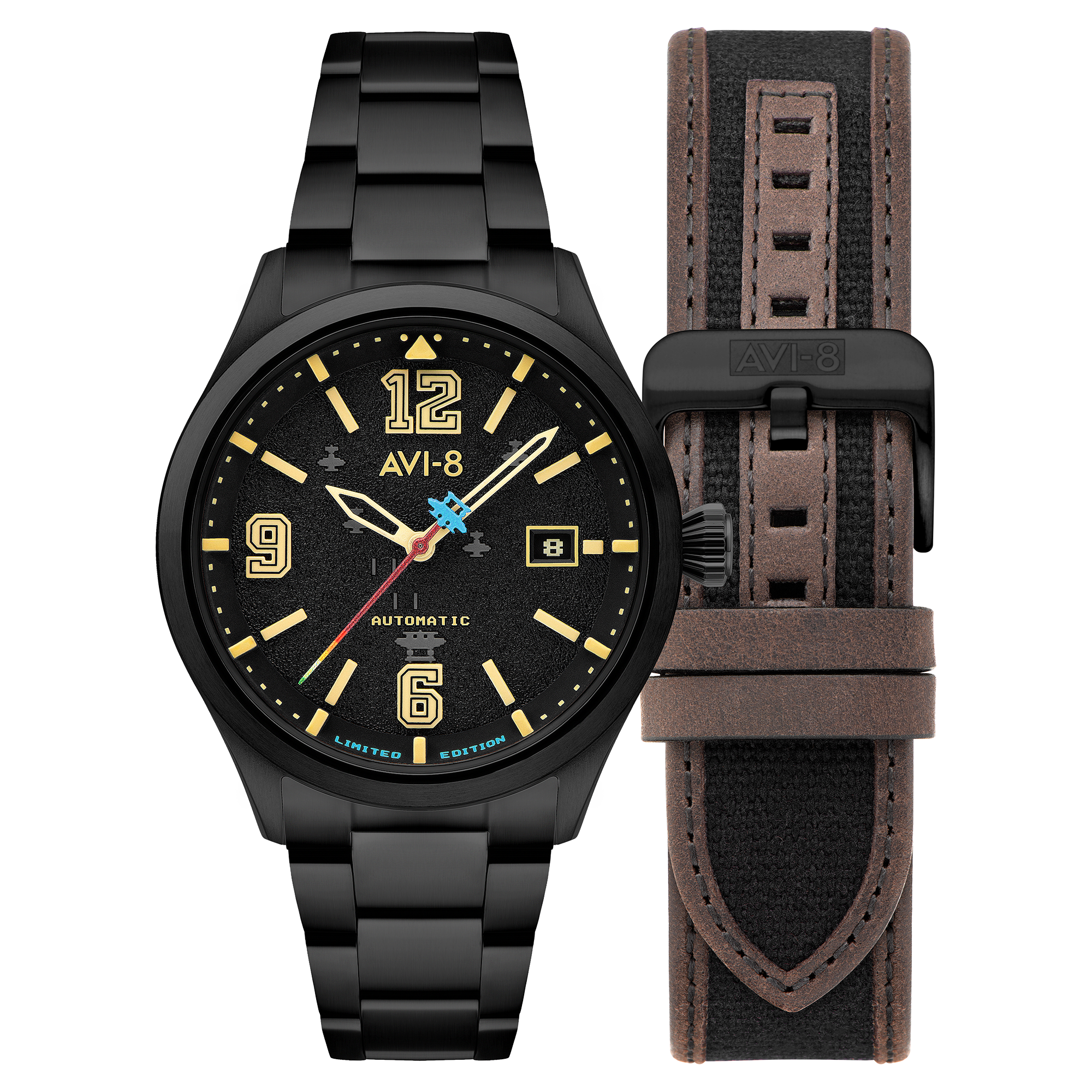 AVI-8 Flyboy Capcom 1942 Automatic Black Ace Av 4104 22