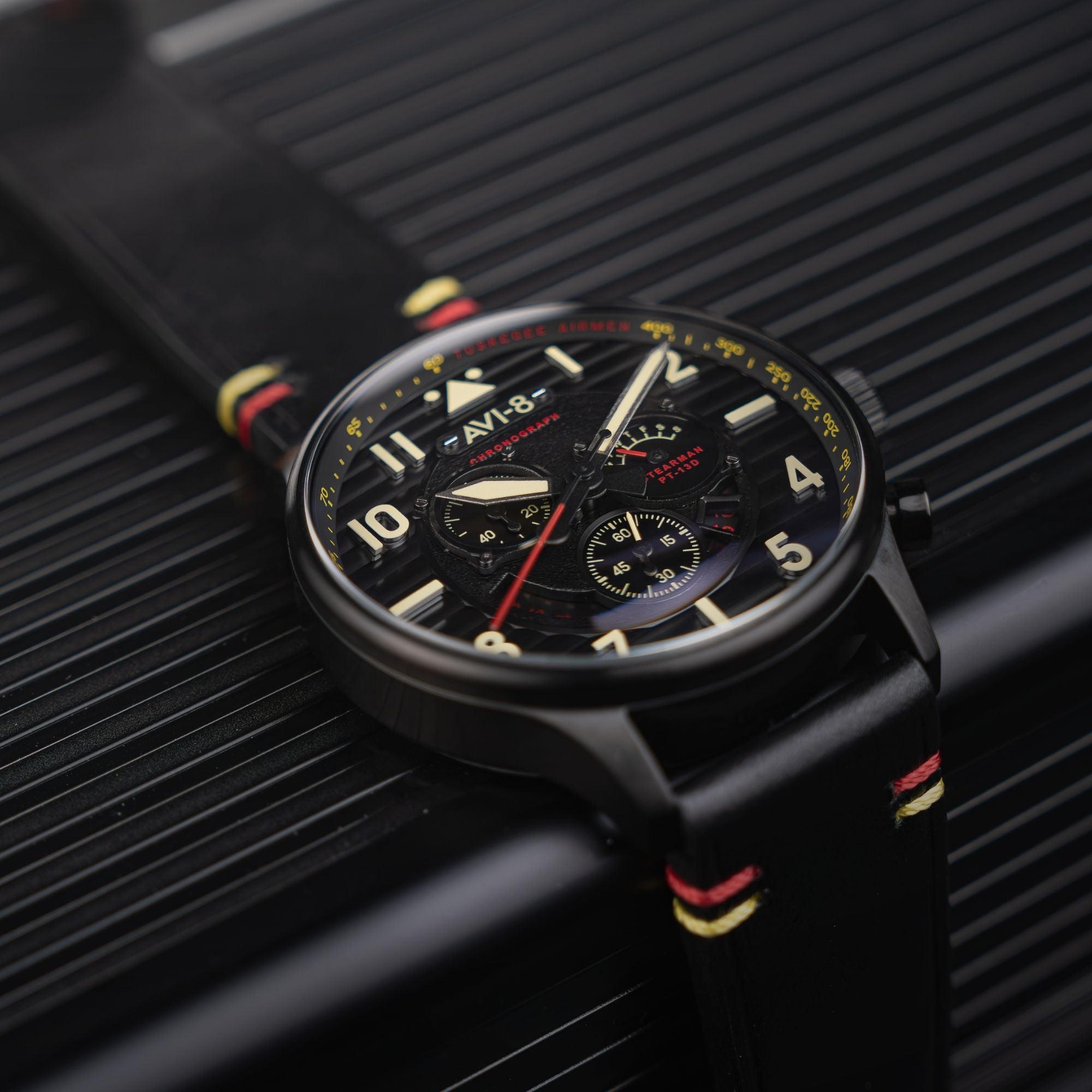 AVI-8 Flyboy Spirit Of Tuskegee Chronograph Limited Edition Anderson Av 4109 01