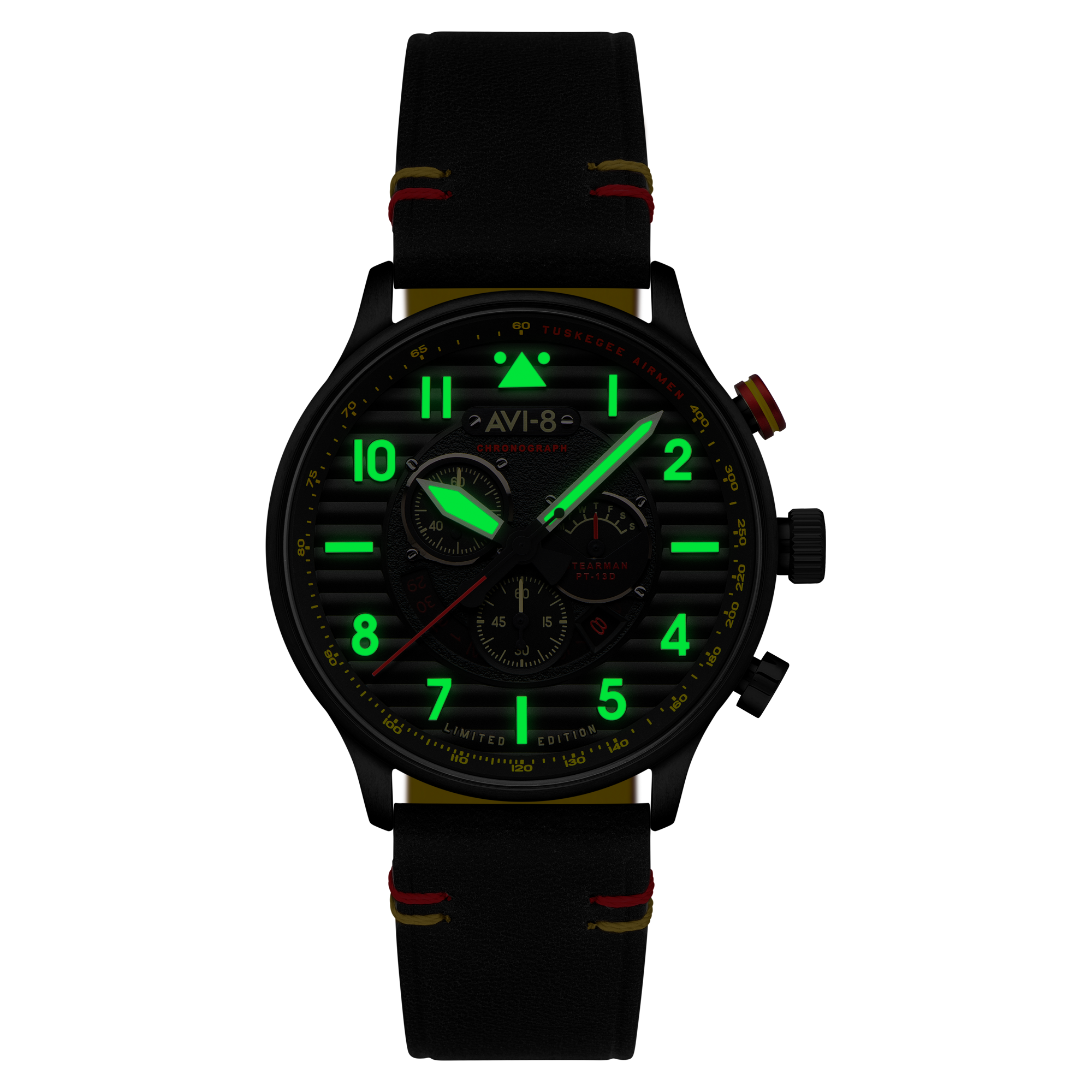 AVI-8 Flyboy Spirit Of Tuskegee Chronograph Limited Edition Anderson Av 4109 01