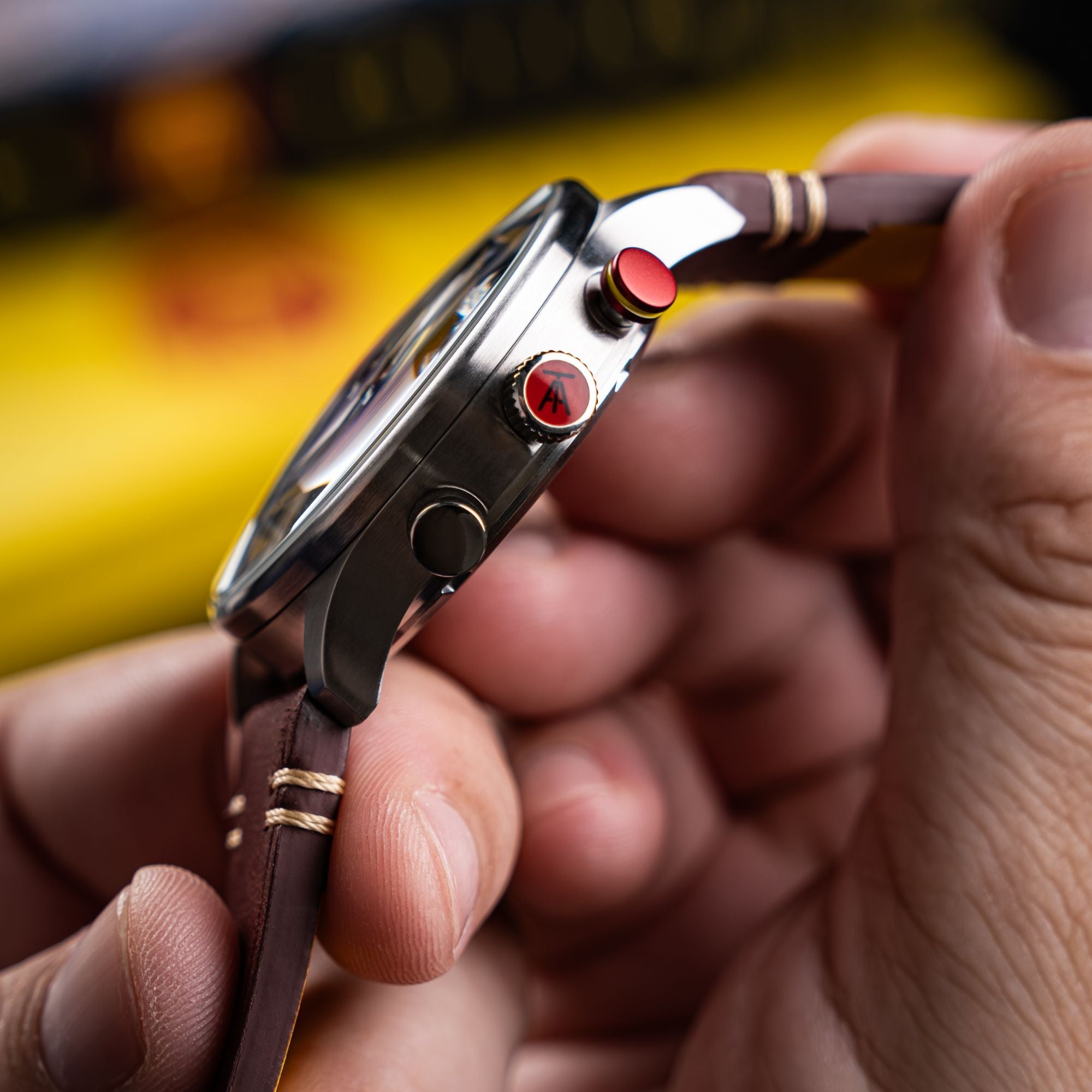 AVI-8 Flyboy Spirit Of Tuskegee Chronograph Limited Edition Brown Av 4109 02