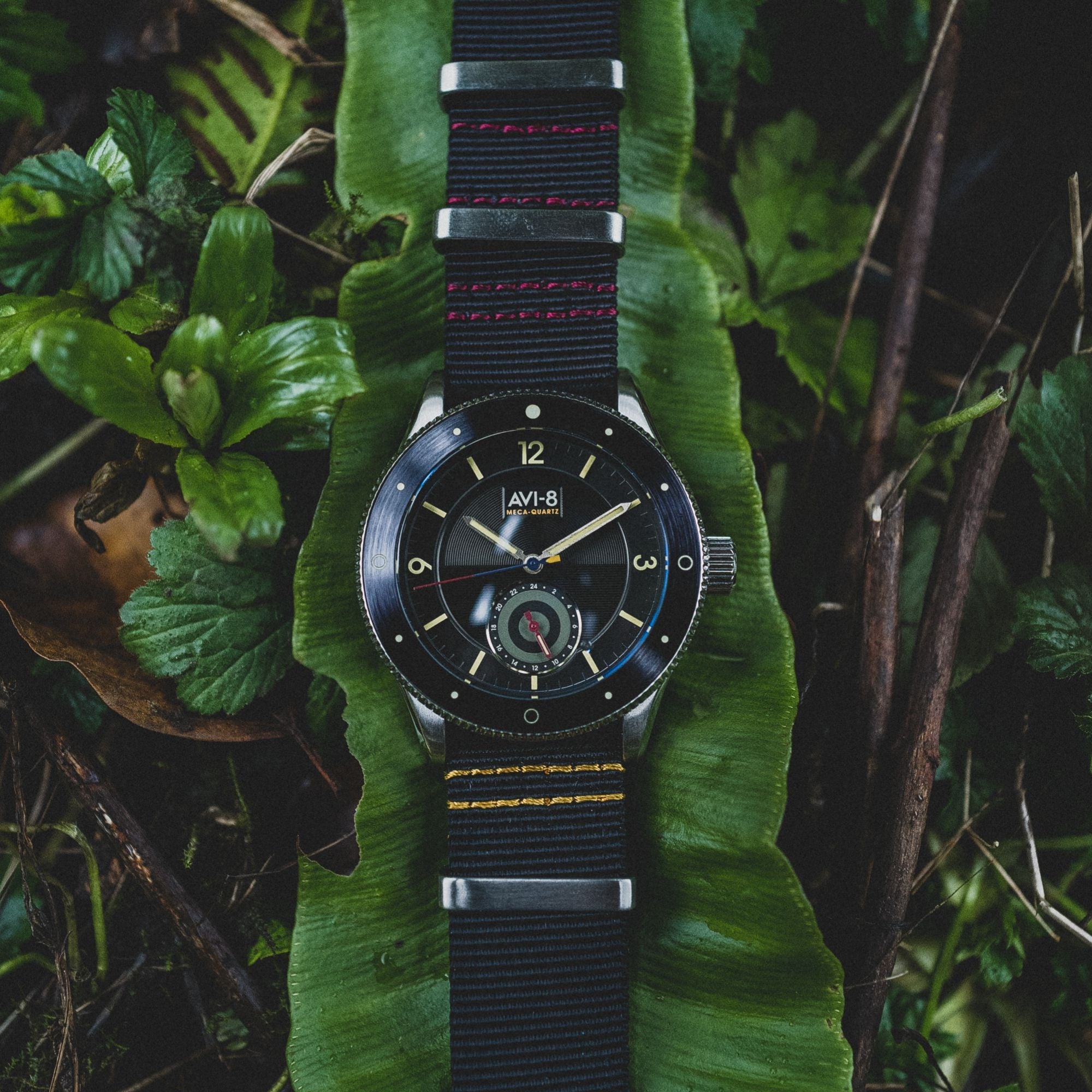 AVI-8 Airmaster Sector Meca-Quartz Raven Black