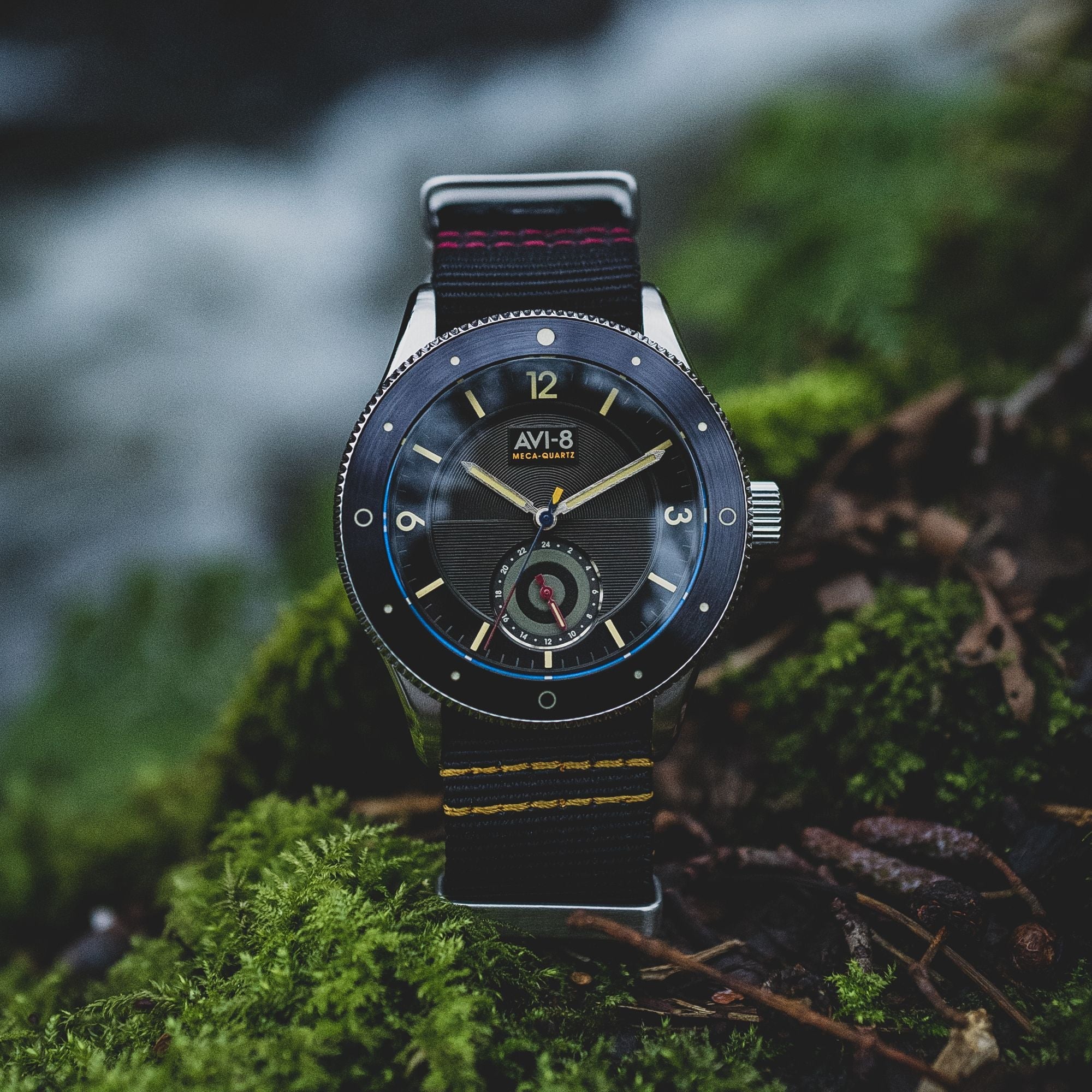 AVI-8 Airmaster Sector Meca-Quartz Raven Black