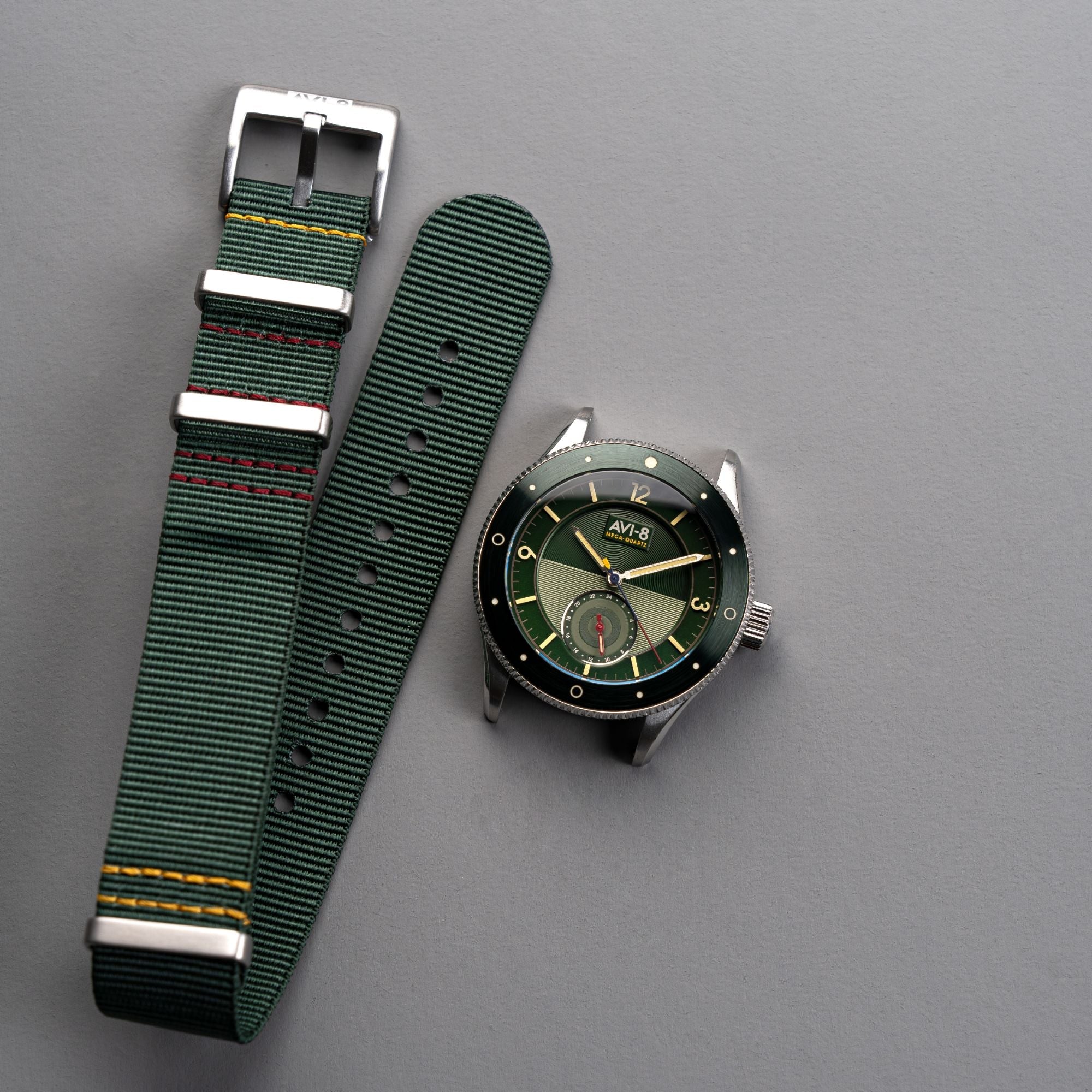 AVI-8 Airmaster Sector Meca-Quartz Vert Green