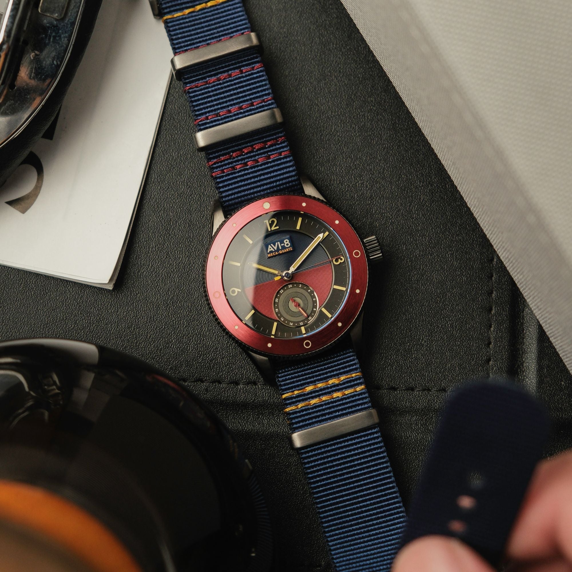 AVI-8 Airmaster Sector Meca-Quartz Navy Blue