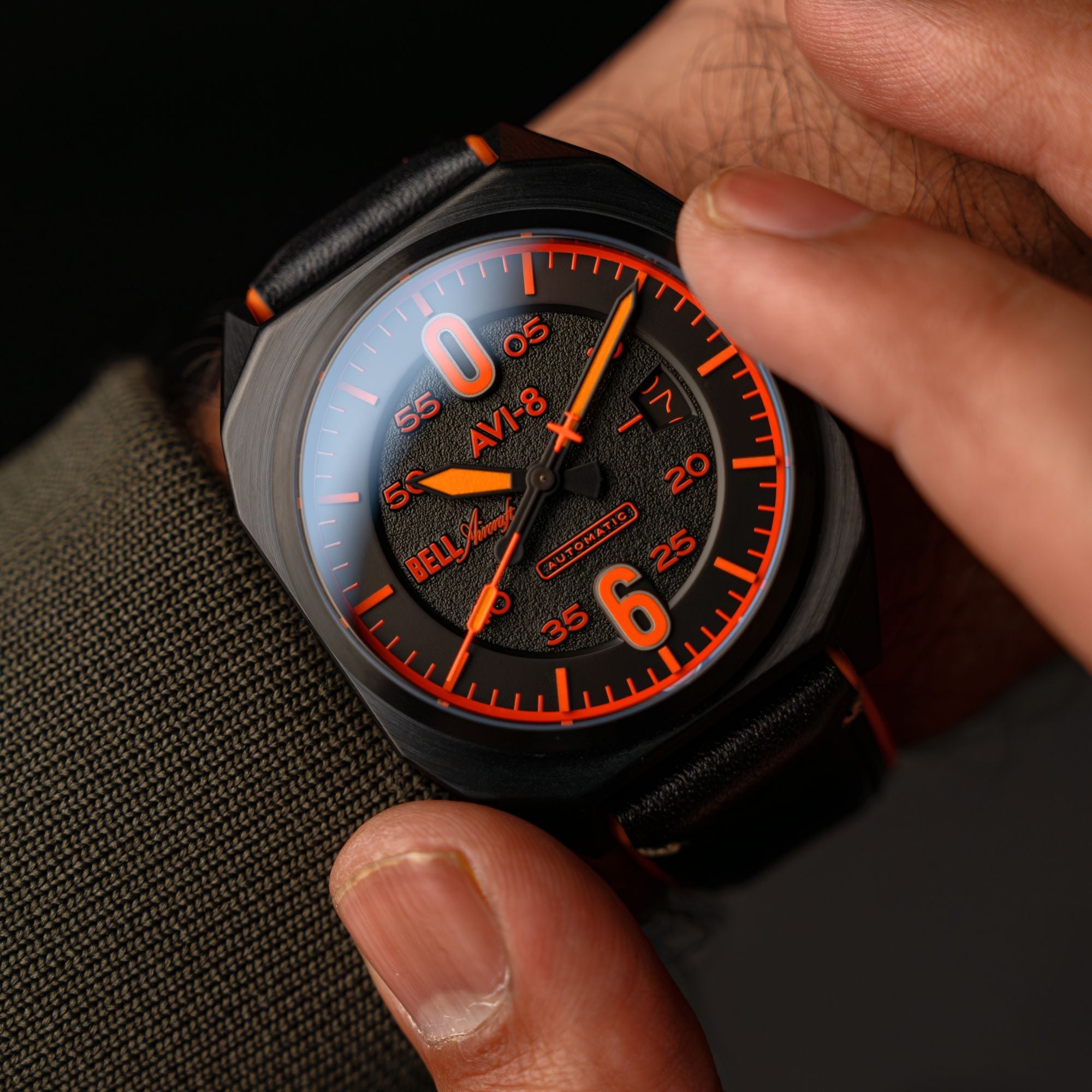 AVI-8 Machbuster Automatic Jet Black