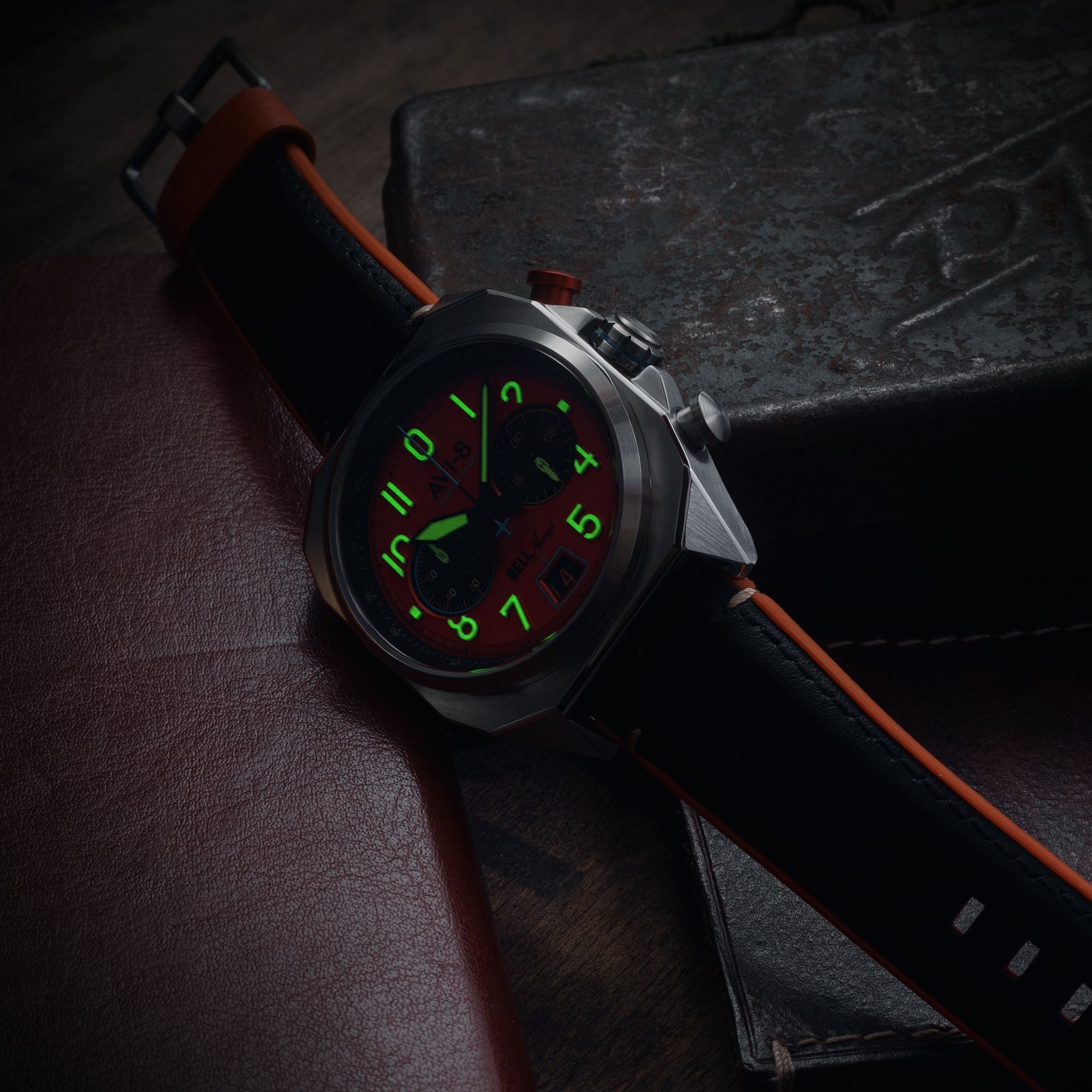 AVI-8 Machbuster Chronograph Rusty Orange