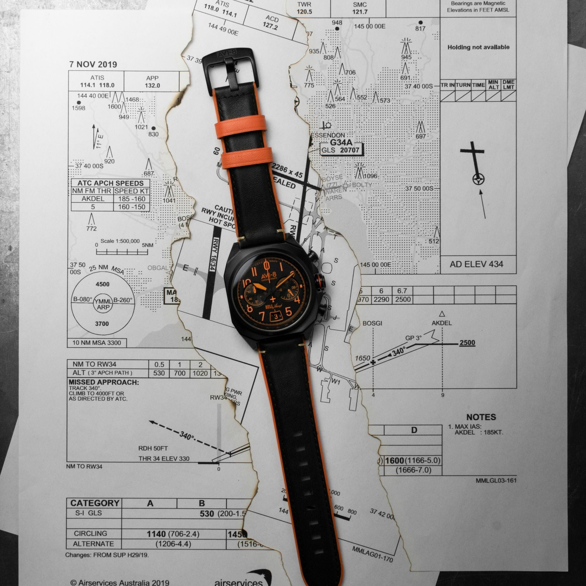 AVI-8 Machbuster Chronograph Super Sonic Black