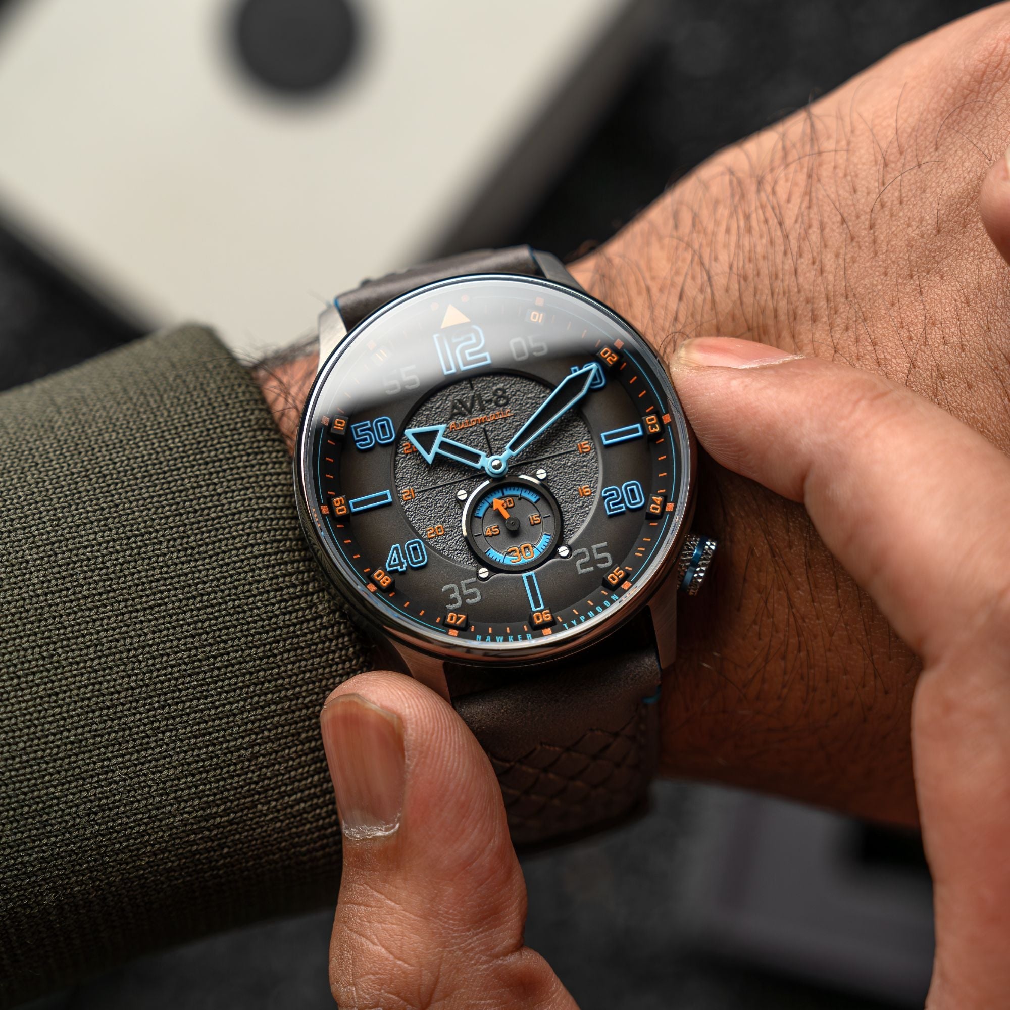 AVI-8 Baldwin Automatic Iron Blue