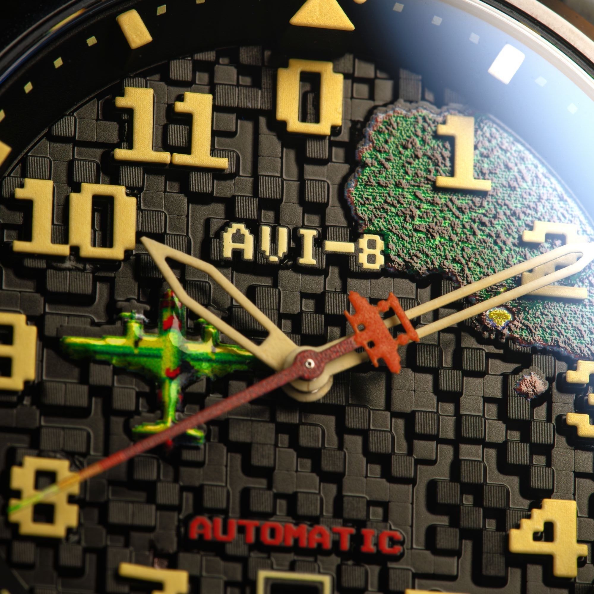 AVI-8 Capcom 1942 Automatic Pixel Limited Edition Silver Ace