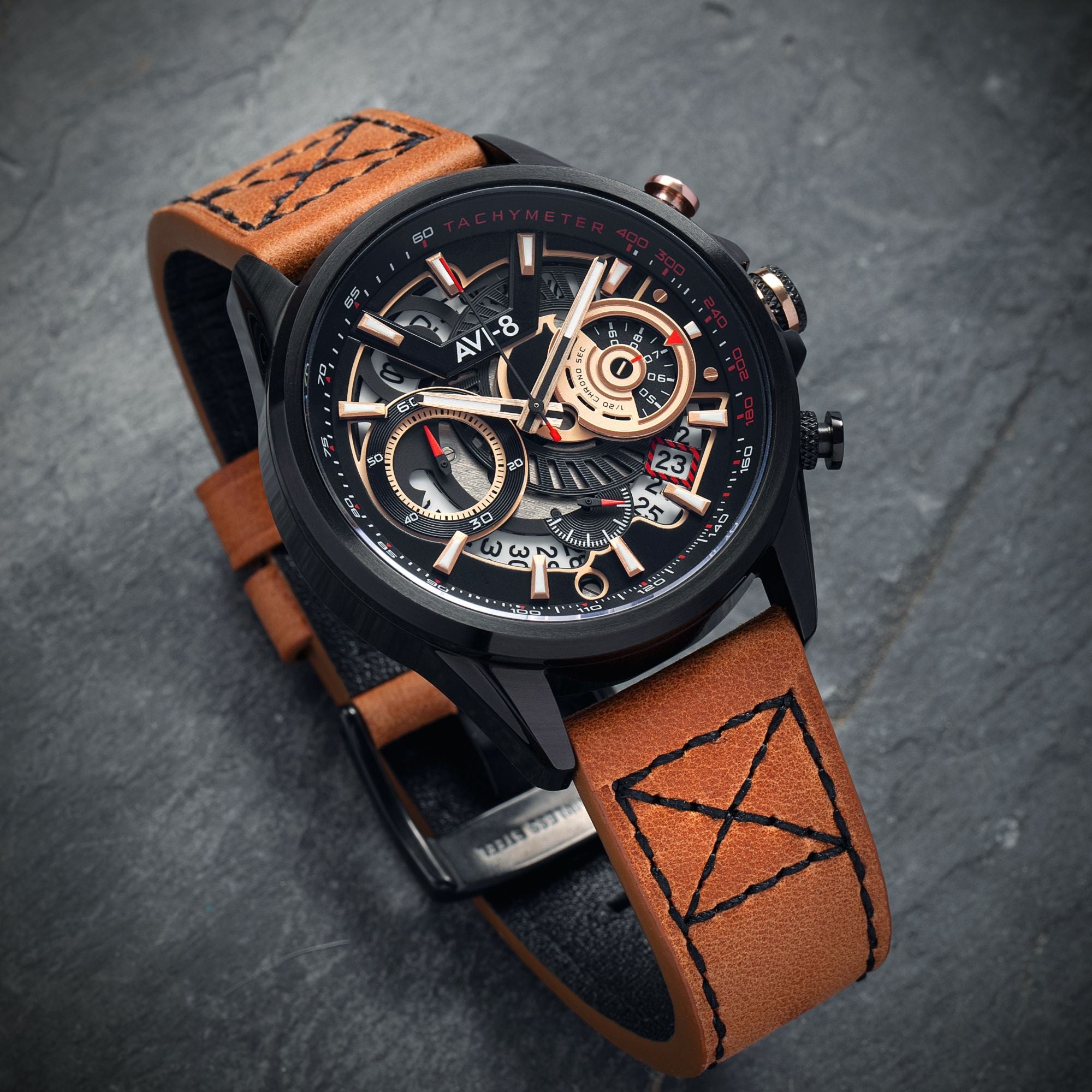AVI-8 Hawker Harrier Matador Chronograph Desert Black Av 4125 02