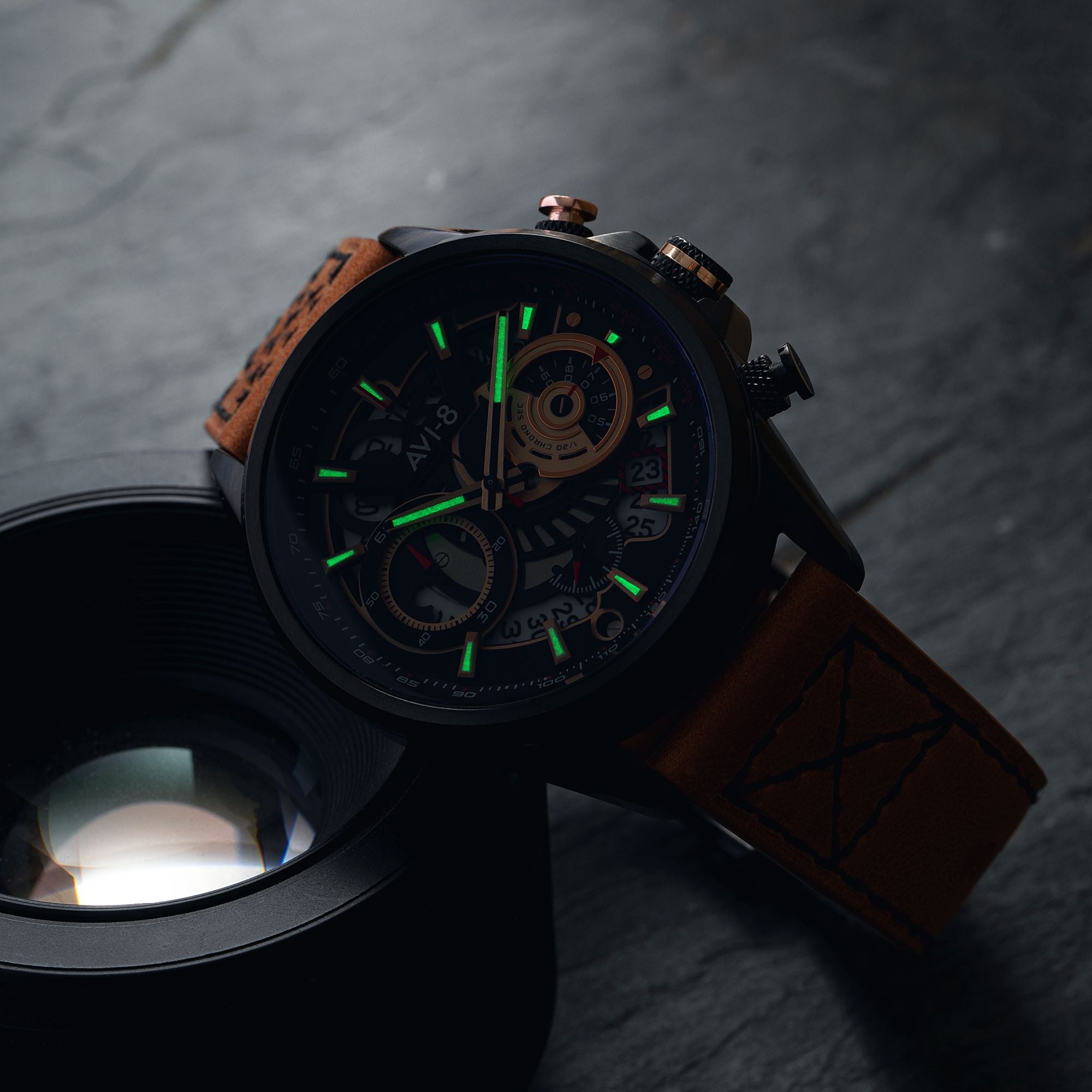 AVI-8 Hawker Harrier Matador Chronograph Desert Black Av 4125 02