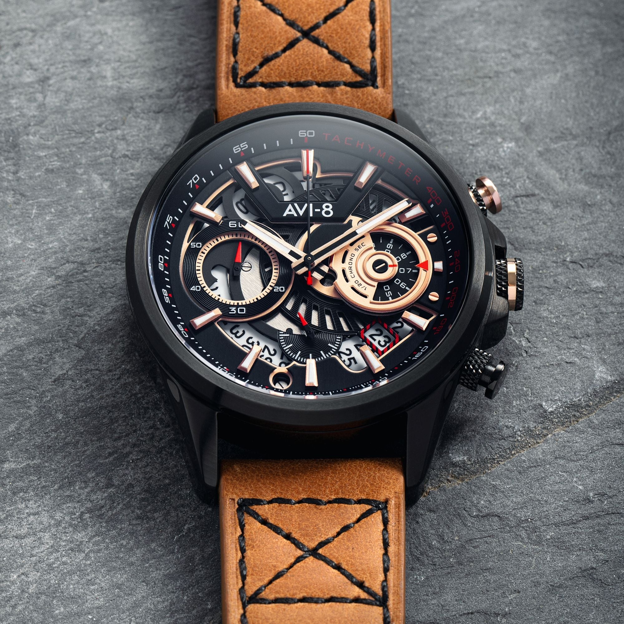 AVI-8 Hawker Harrier Matador Chronograph Desert Black Av 4125 02