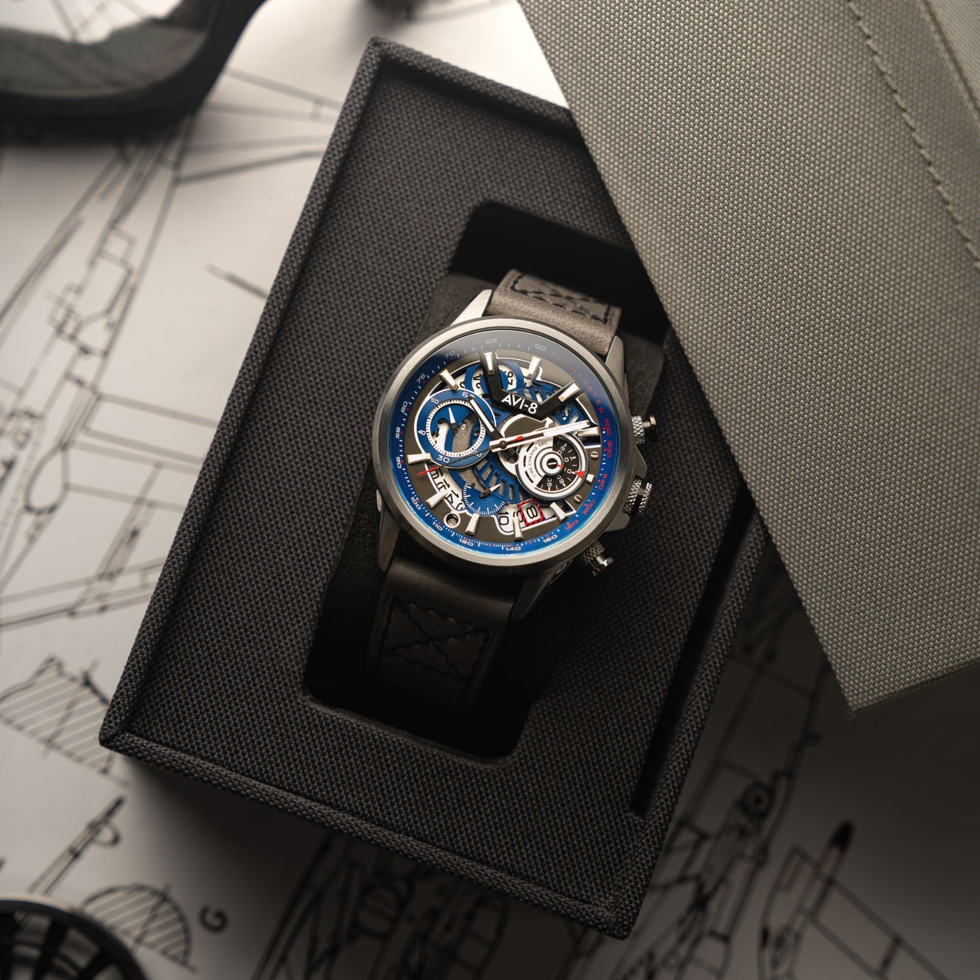 AVI-8 Matador Chronograph Slate Blue