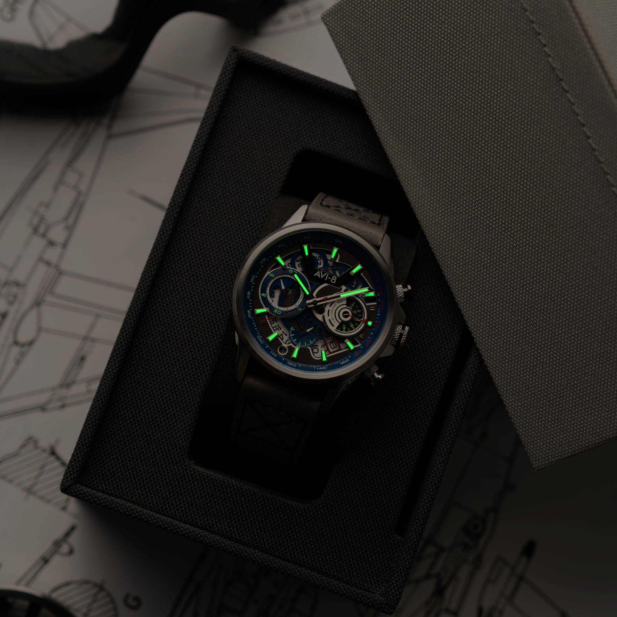 AVI-8 Matador Chronograph Slate Blue