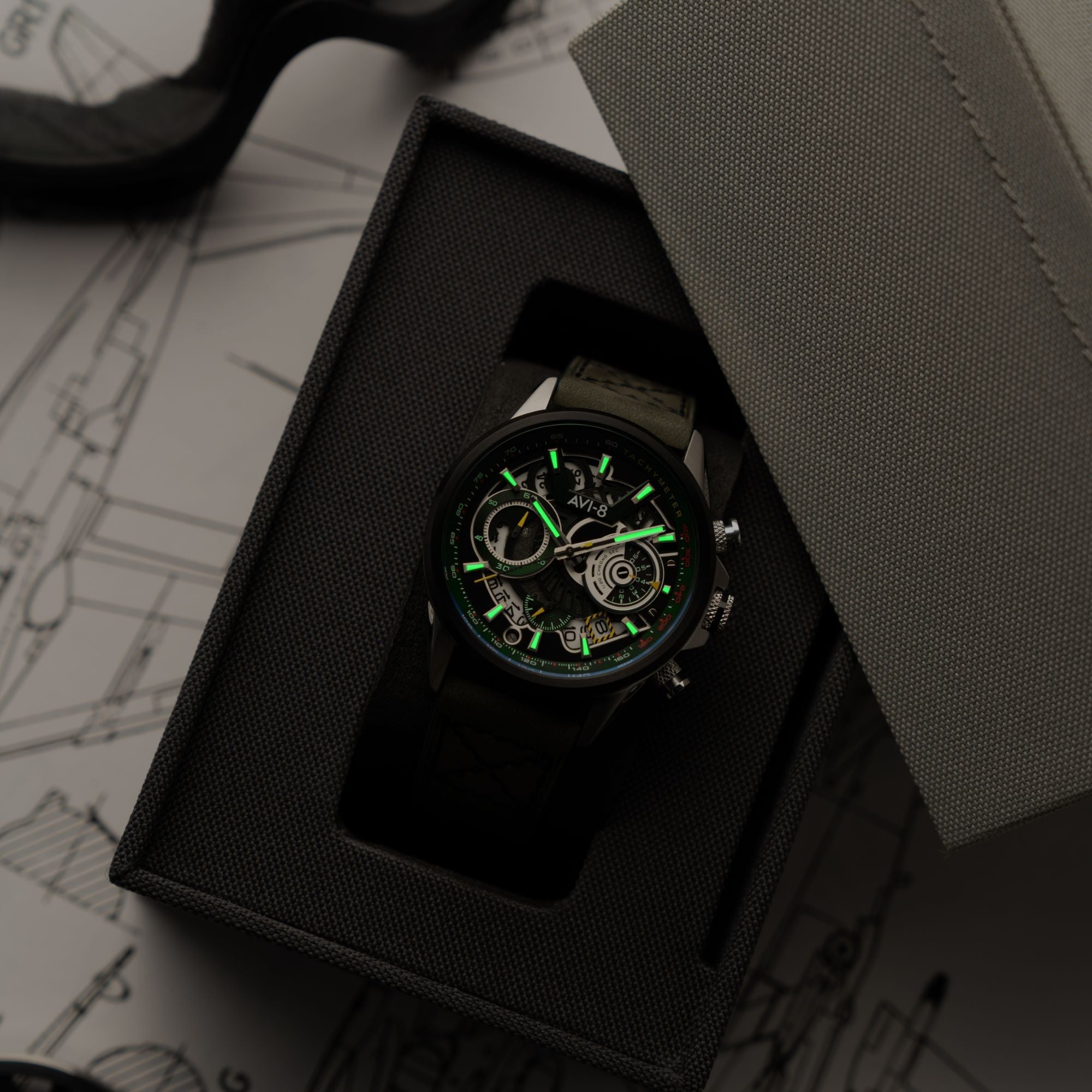 AVI-8 Matador Chronograph Viper Green