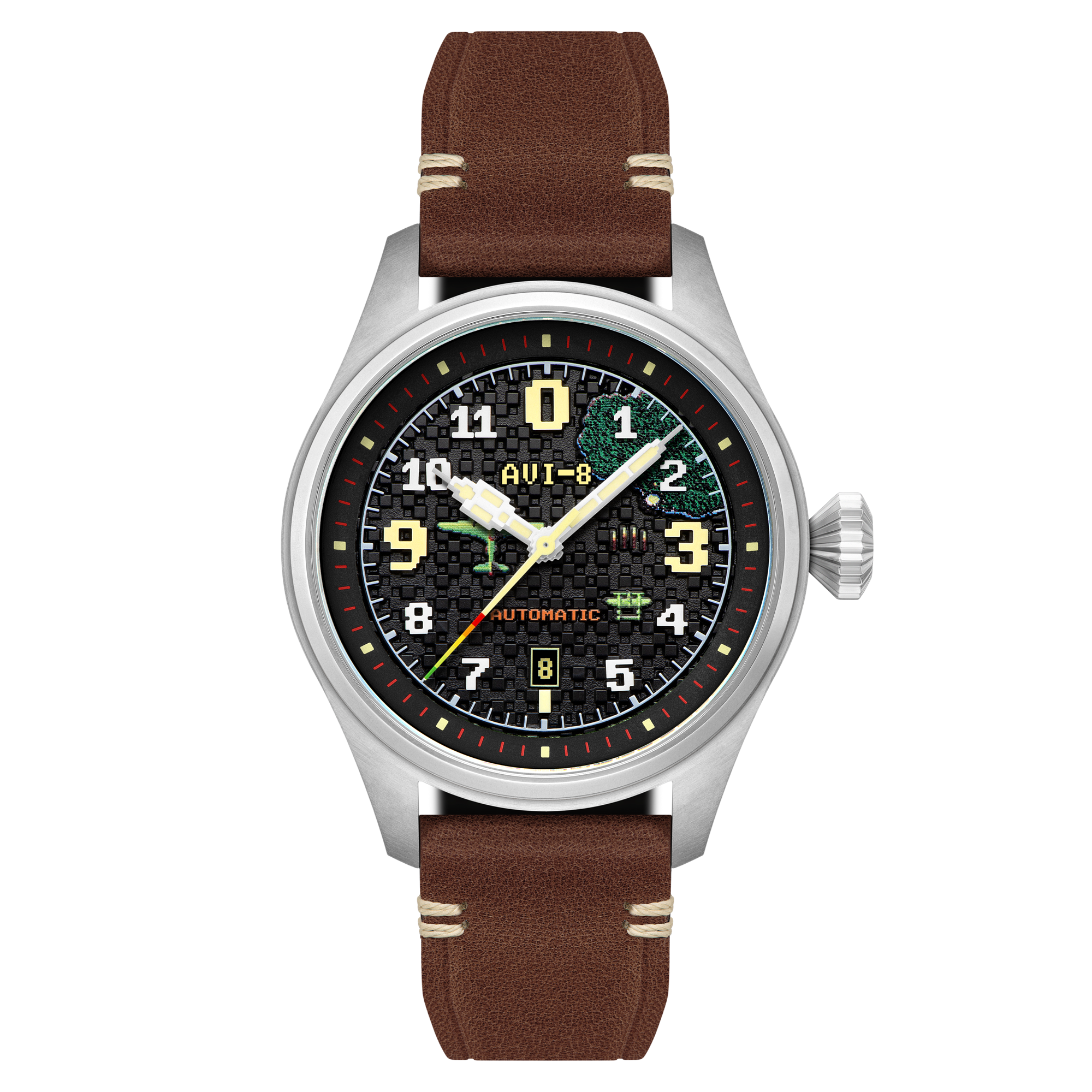 AVI-8 Clowes Automatic Capcom 1942 Pixel Limited Edition Onyx Ace