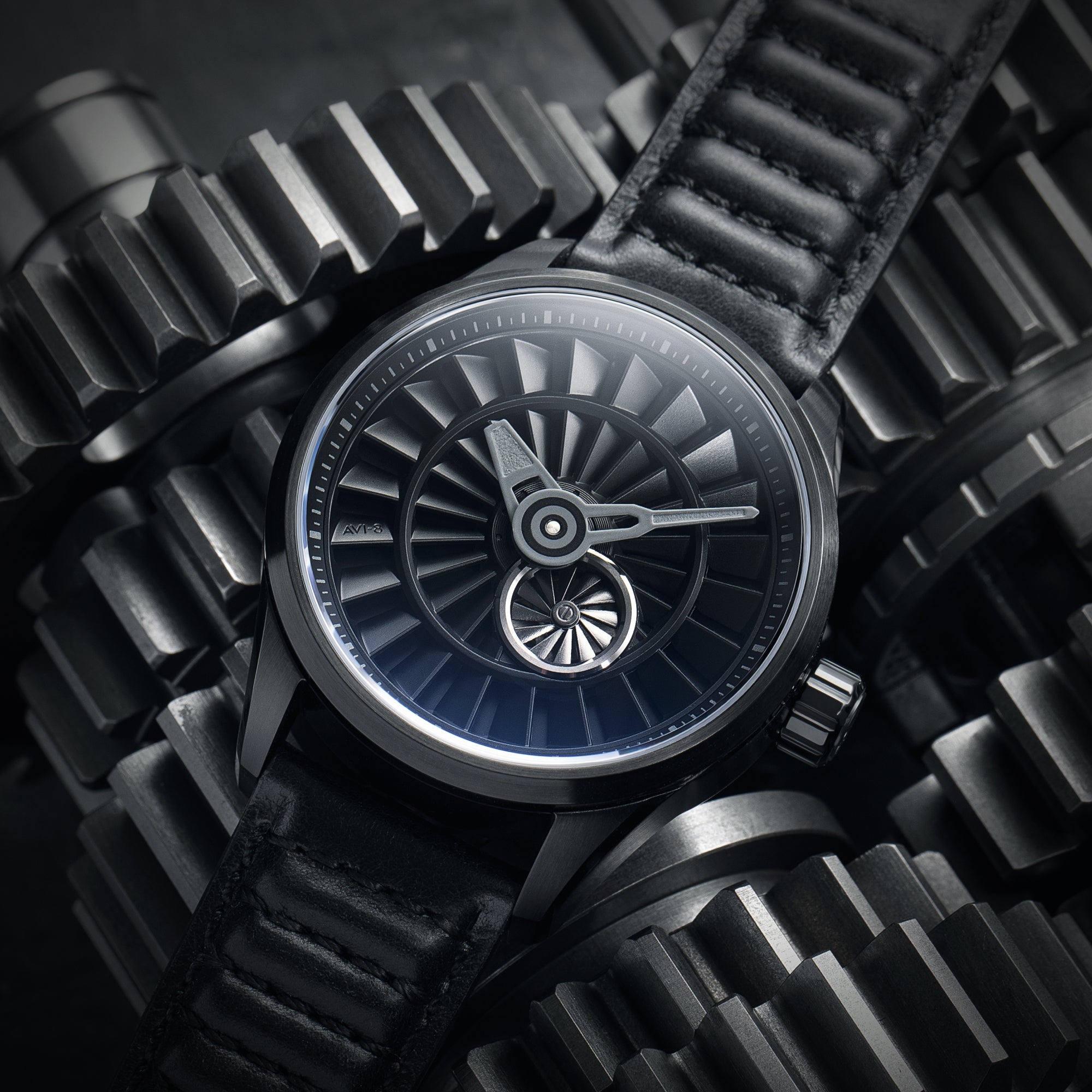 AVI-8 Pegasus Automatic Limited Edition Piston Black