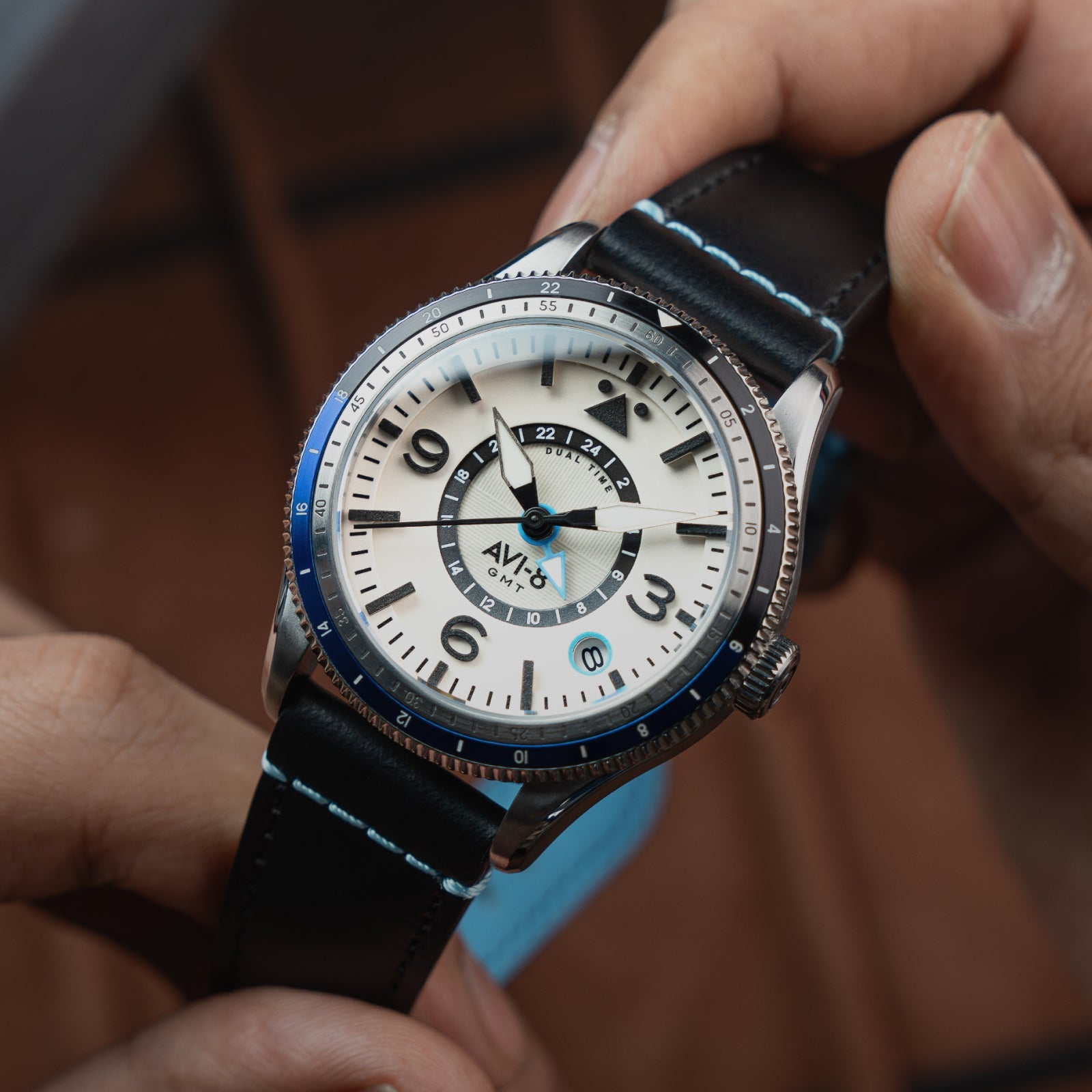 AVI-8 Airmaster Gmt Automatic Wing Silver