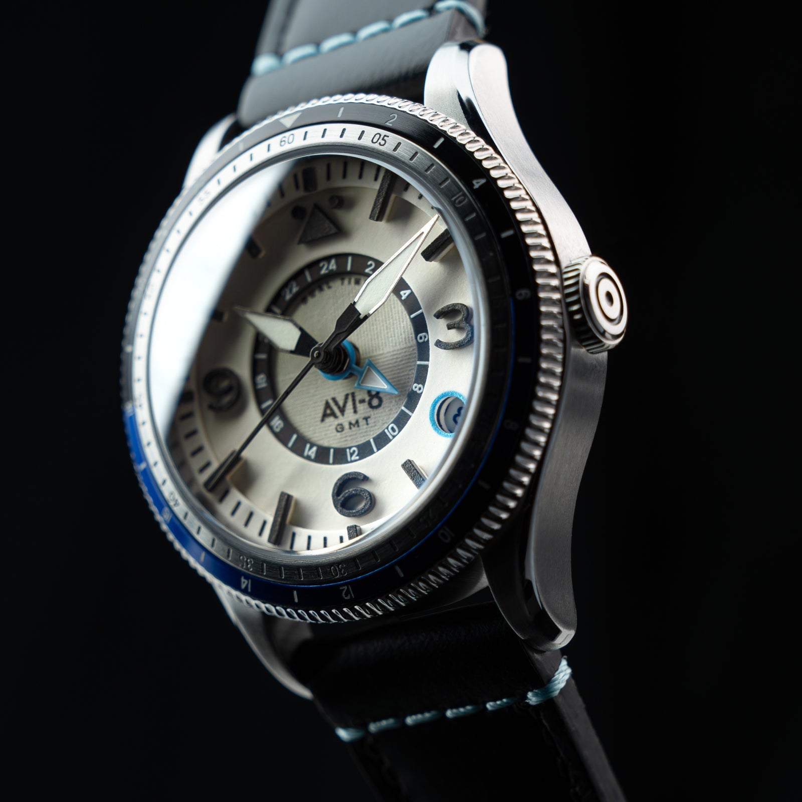 AVI-8 Airmaster Gmt Automatic Wing Silver