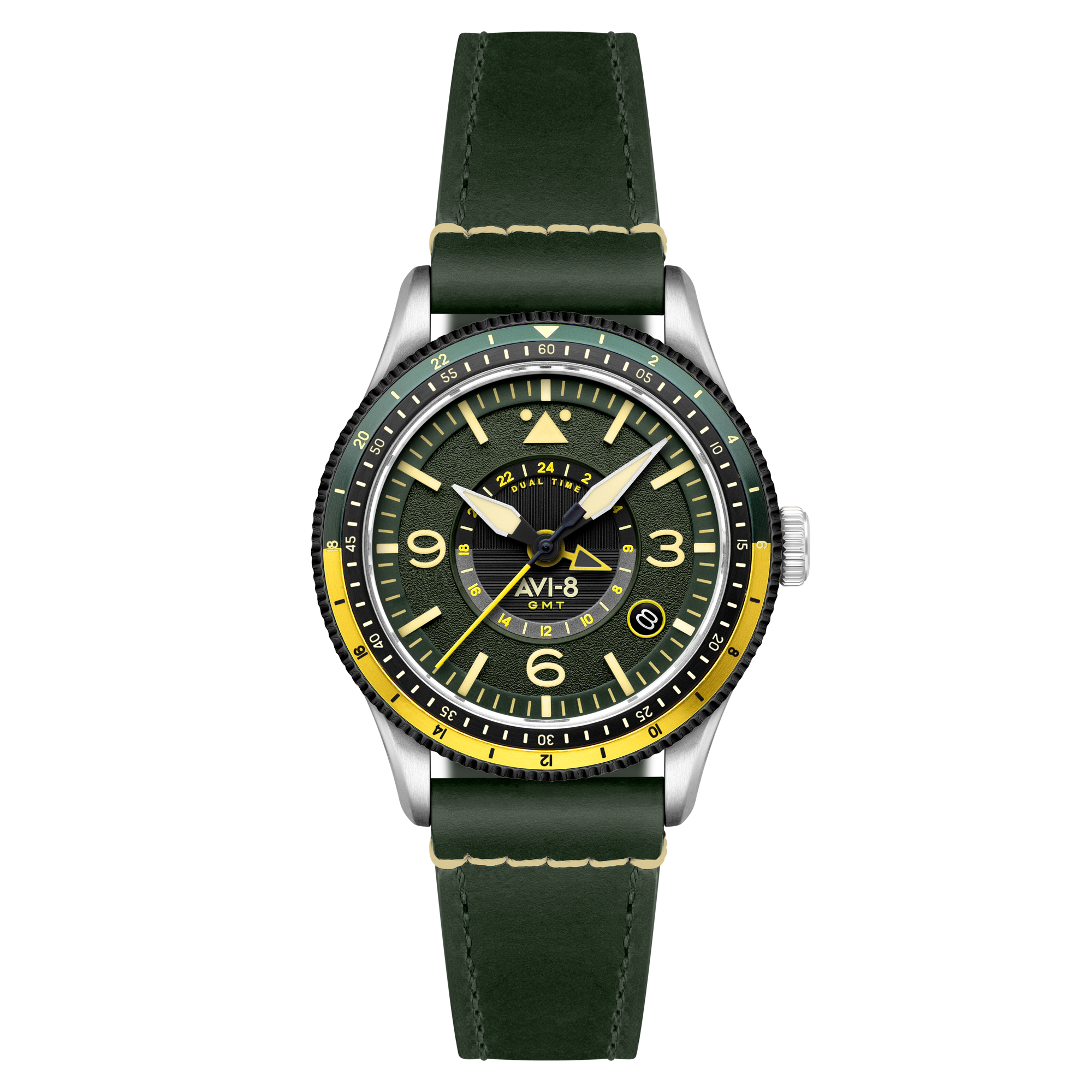 AVI-8 Airmaster Gmt Automatic Fuselage Green