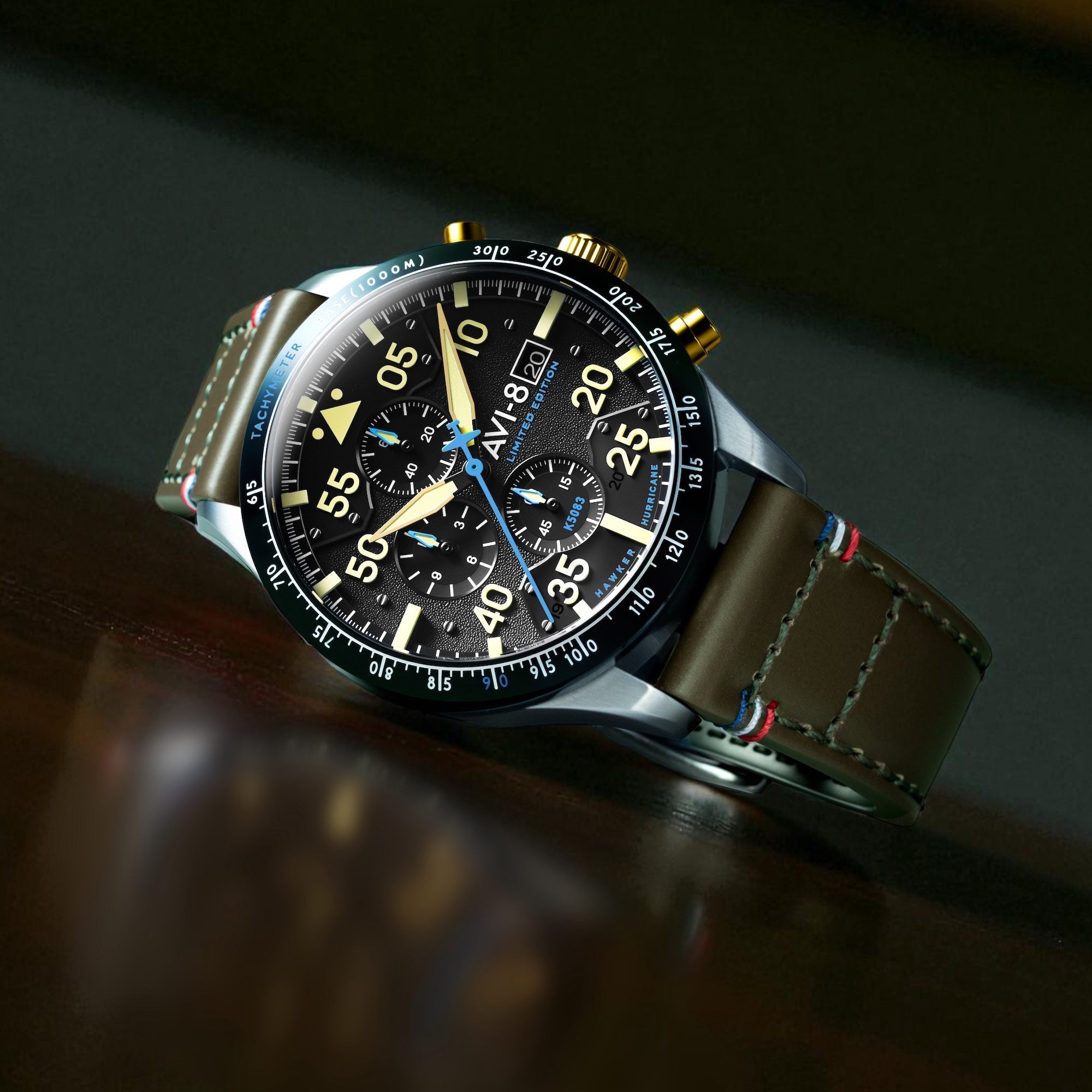 AVI-8 90Th Anniversary Chronograph Limited Edition Thunder Black
