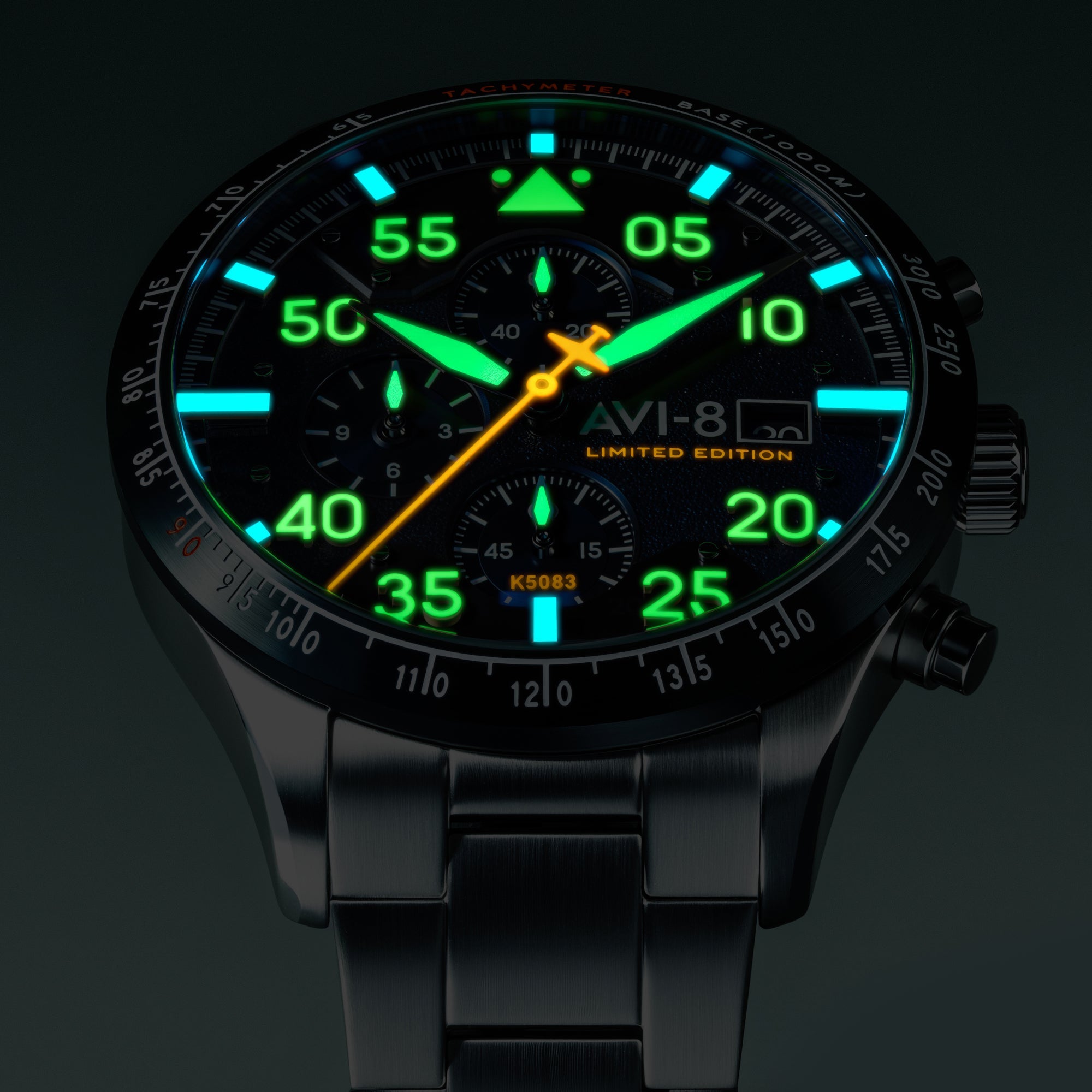 AVI-8 Hawker Hurricane 90Th Anniversary Chronograph Limited Edition Blue Horizon Av 4130 22