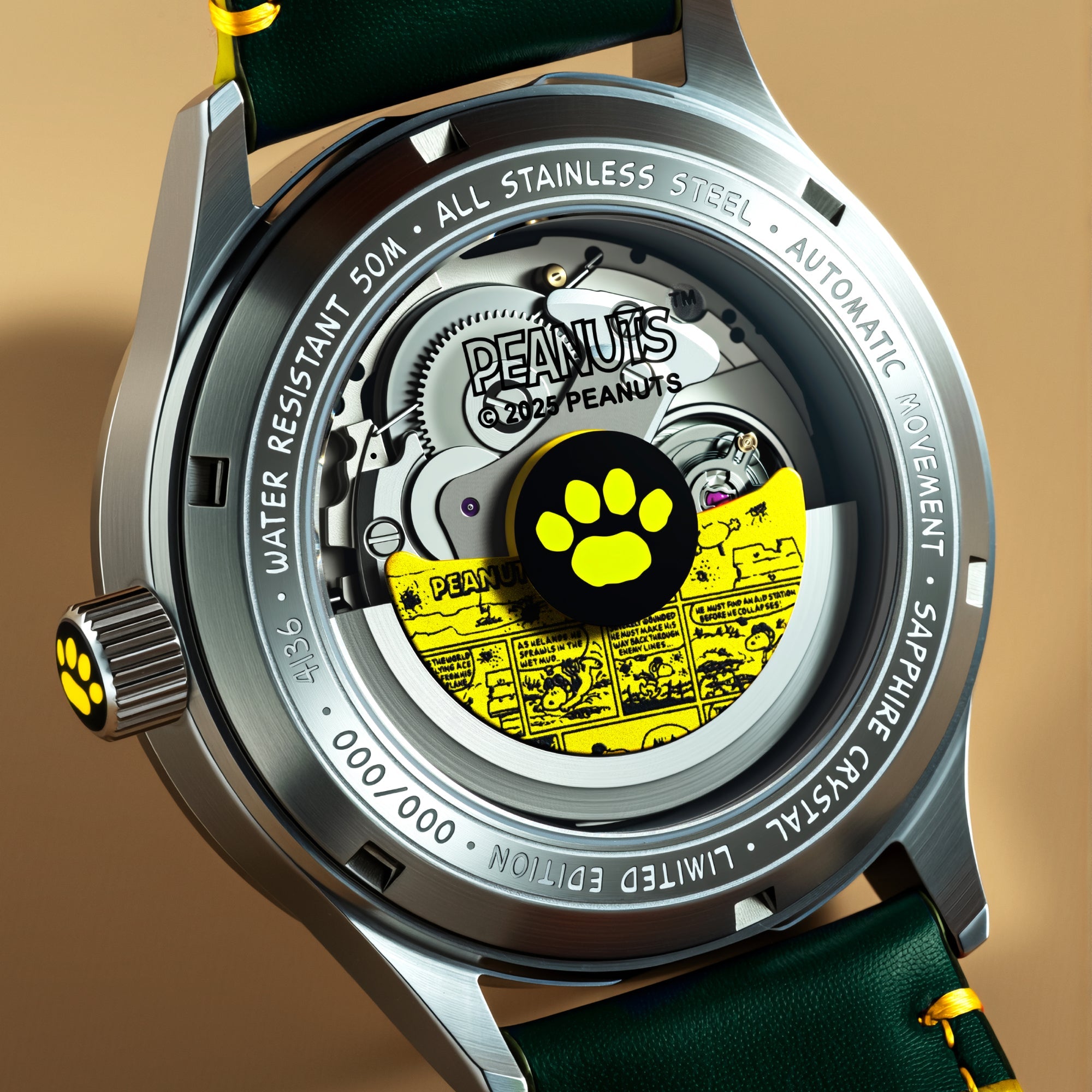 AVI-8 Kent Gmt Automatic Peanuts Snoopy Flying Ace Limited Edition Winter Green