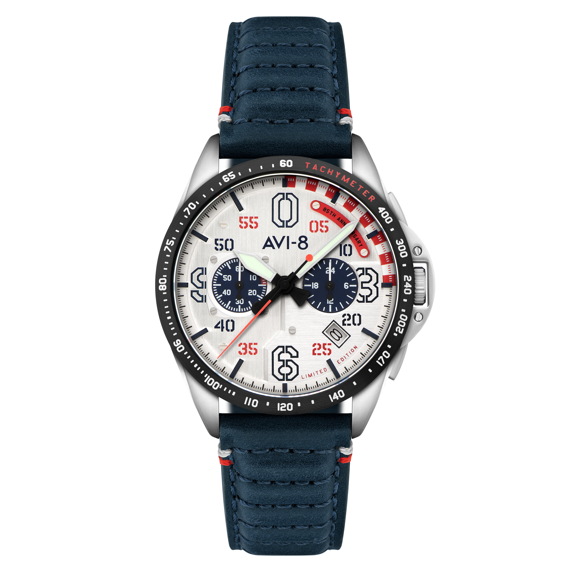 AVI-8 Kindelberger Chronograph 85Th Anniversary Limited Edition Slipstream Silver