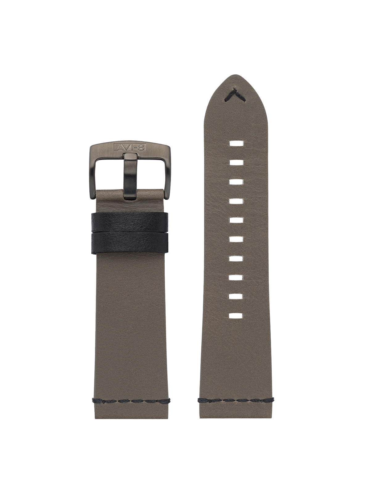 AVI- Smoke Grey Leather Starp | AV-STRAP22-L26