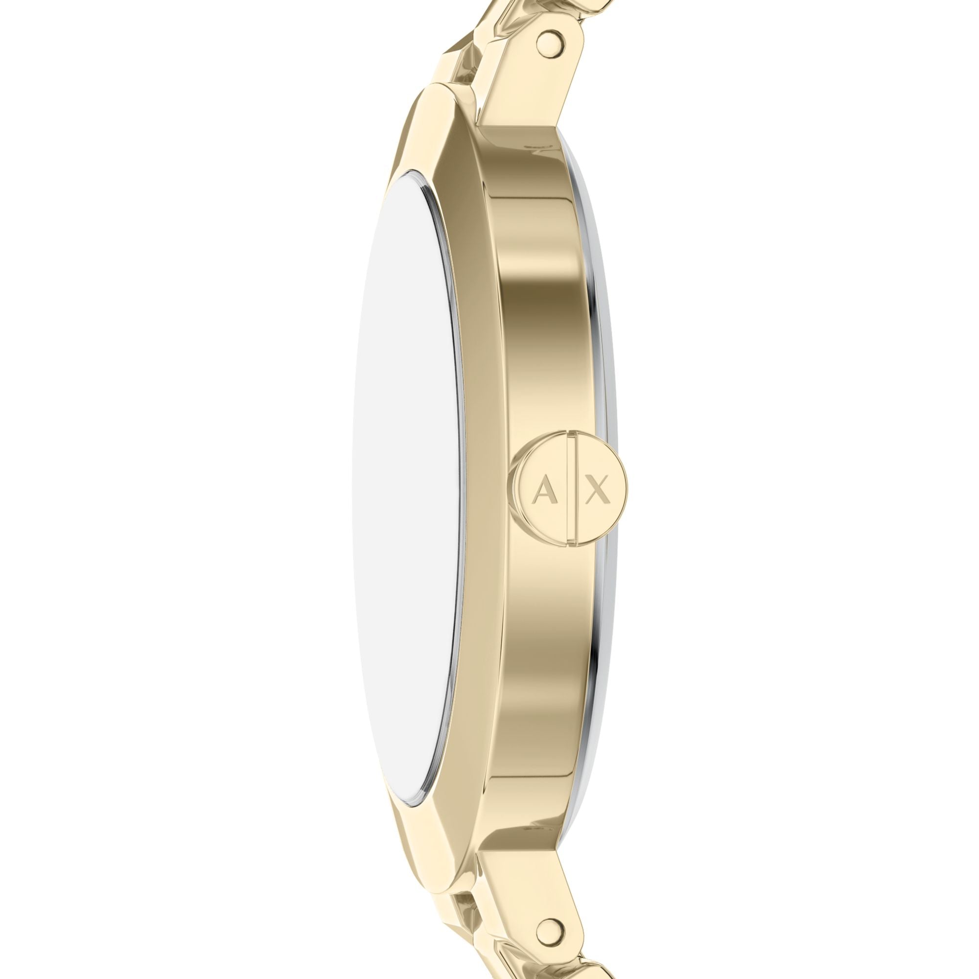 Armani Exchange Classic Gold Dial and Steel Bracelet 36mm Women's Watch | AX5182