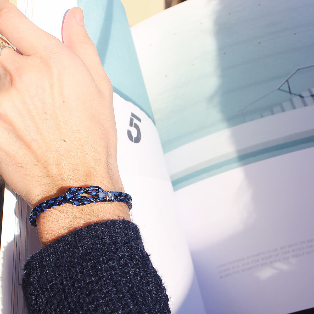 ZEADES ESPAR Mix Black Abyss Blue Bracelet | ZMB02514
