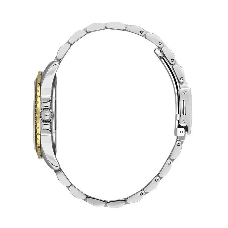 Bigotti Stainless Steel Rose Gold End Silver Multi Dial Rose Gold Stones On Dial Bezel | BG.1.10453-4