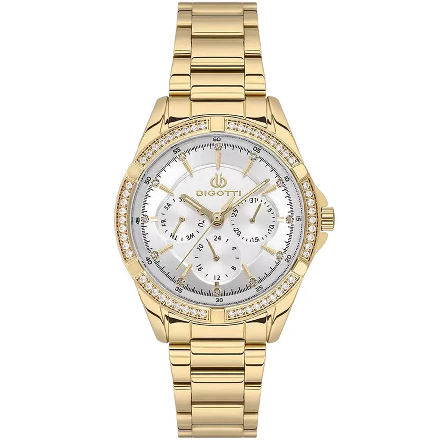 Wrong Bigotti Two-Tone Multi-Dial Stainless Steel Women's Watch | BG.1.10569-5