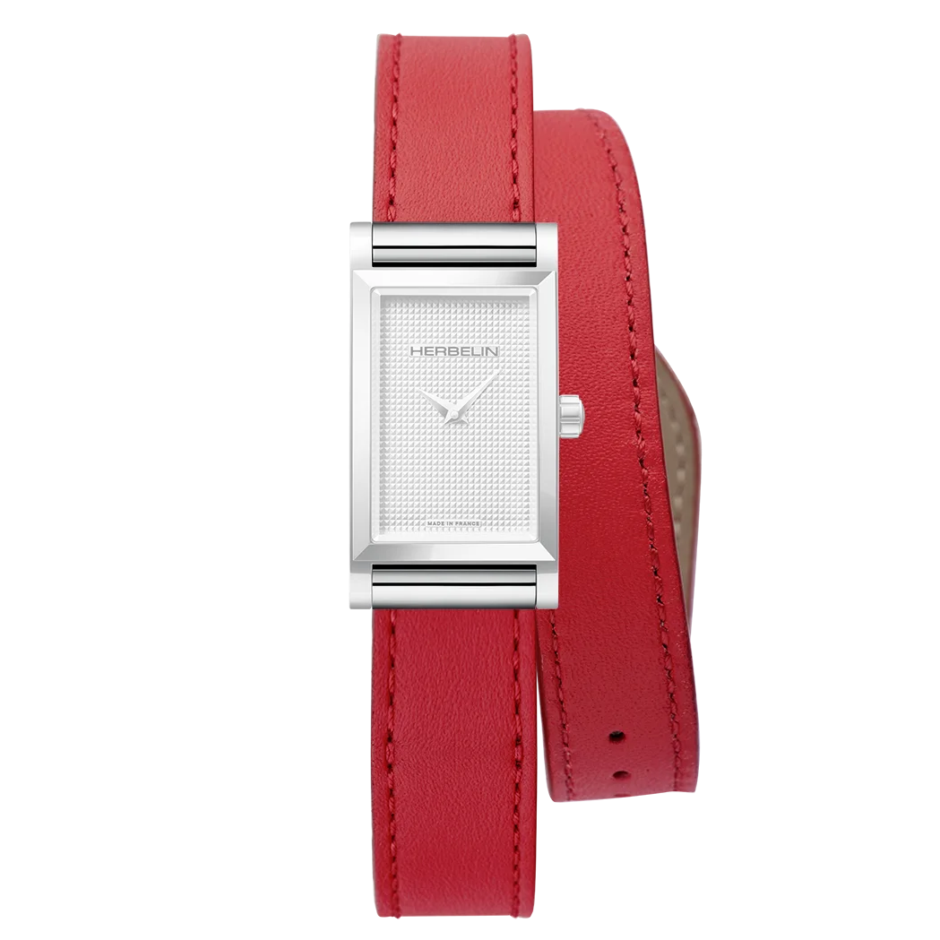 HERBELIN Antares Double Wrap Red Leather Women's Watch Strap | BRAC.17048.68/A
