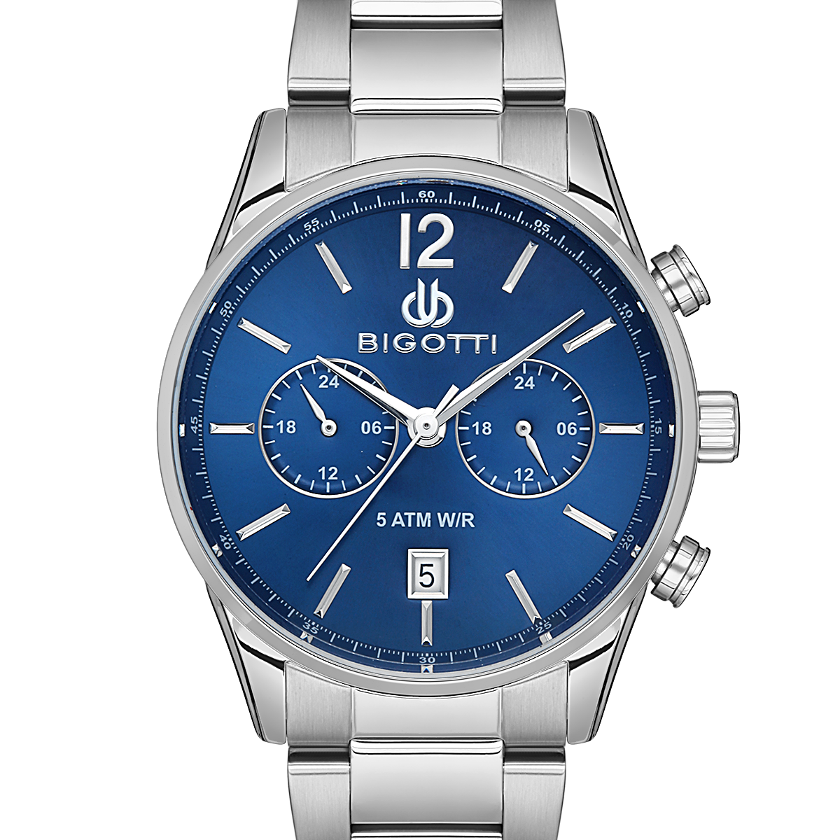 Bigotti Milano Stainless Steel Blue Dial Chronograph Men's Watch | BG.1.10509-3