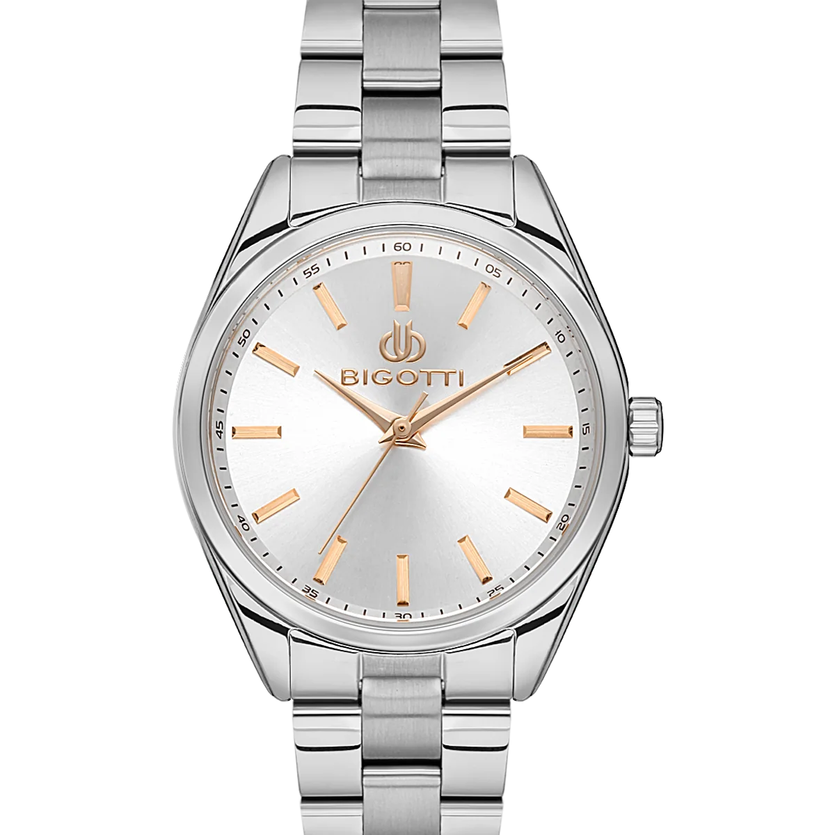 Bigotti Silver Rose Gold Accents Women's Watch | BG.1.10501-1