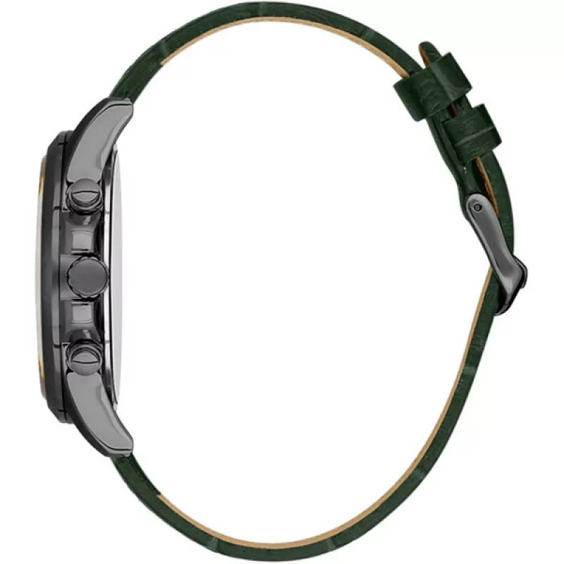 Bigotti Chronograph Green Dial Leather Strap Men's Watch | BG.1.10491-4