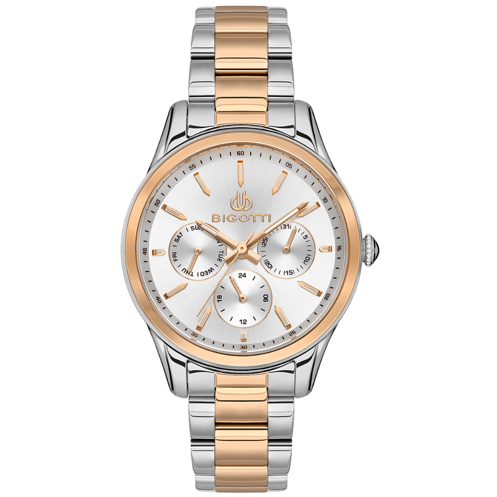 Bigotti Rose Gold Stainless Steel Multi-Dial Watch | BG.1.10467-5