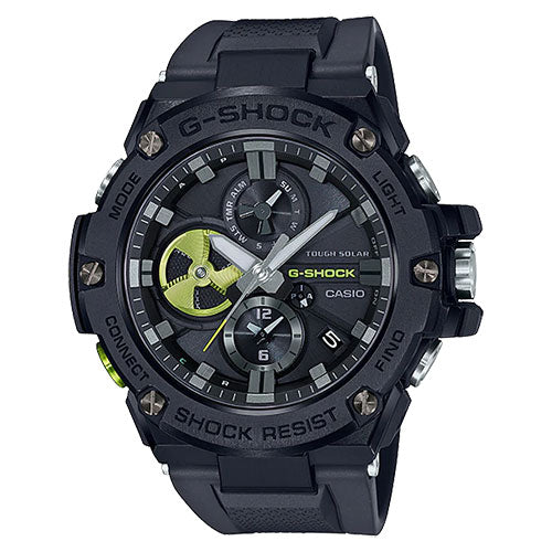 Casio G-Shock Black Dial Calendar Stainless Steel Men’s Watch | GST-B100B-1A3DR