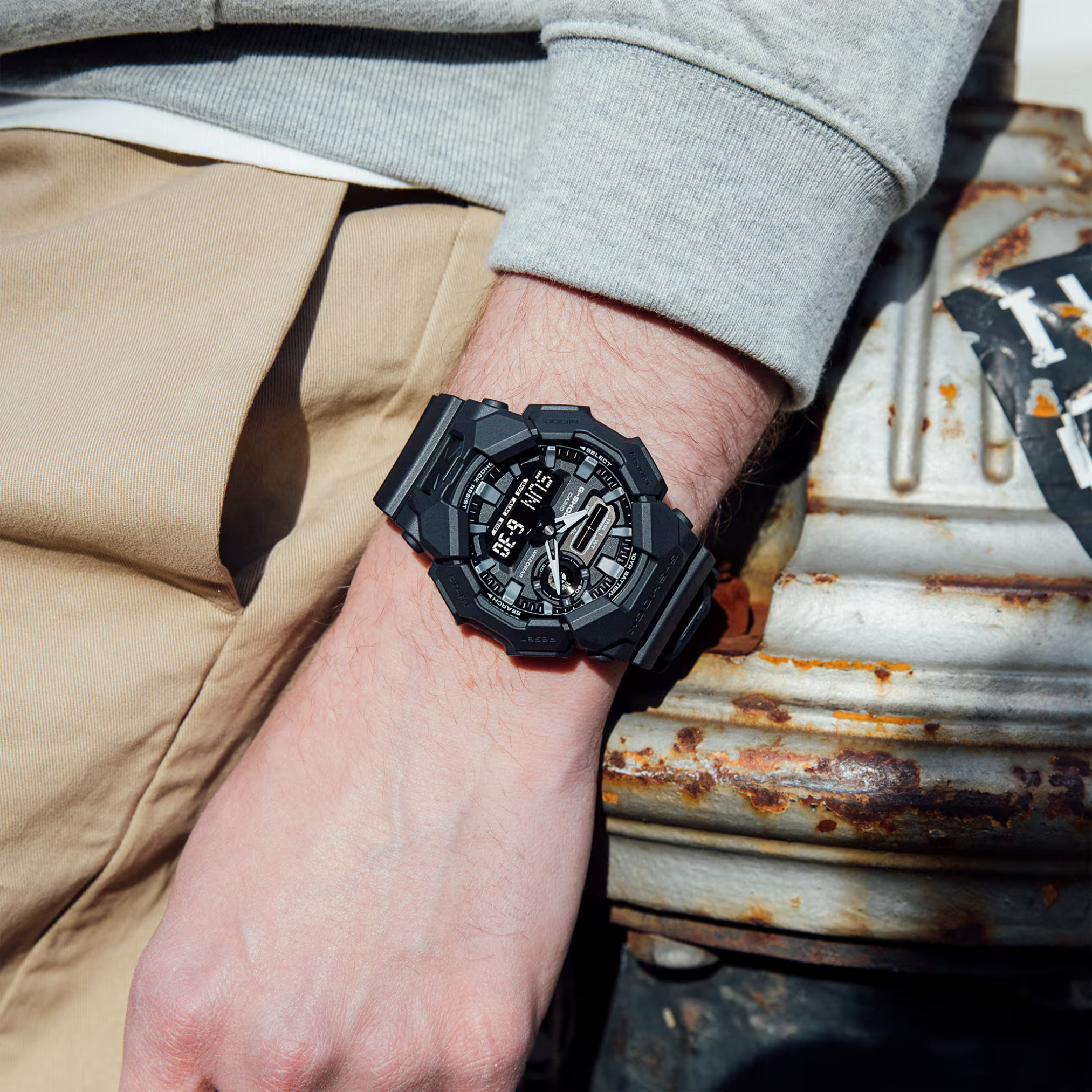 CASIO G-Shock Standard Analog-Digital Black Men's Watch | GA-010-1A1DR