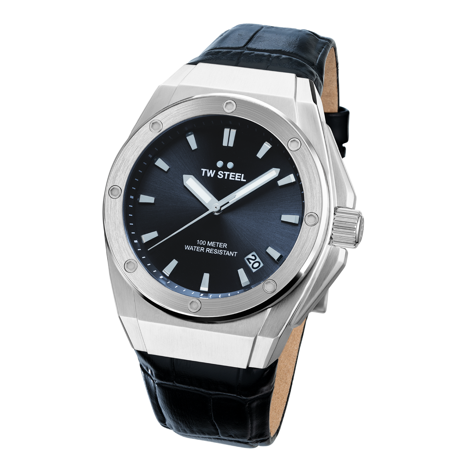 TW Steel Ceo Tech Dark Grey Dial and Black Leather Strap 44mm Limited Edition Men's Watch | CE4108