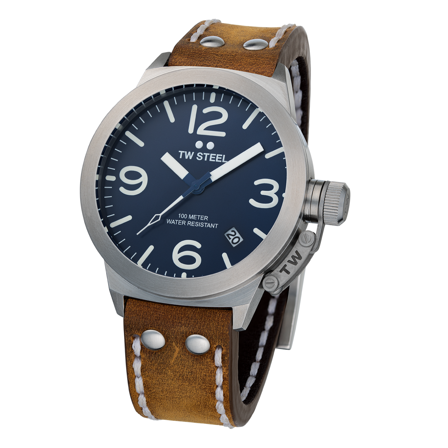 TW Steel Canteen Brown Leather Men's Watch | CS102